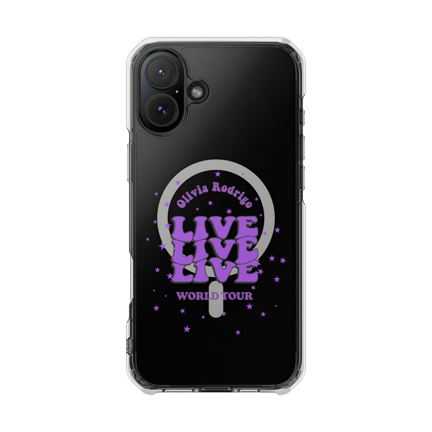 Olivia Rodrigo Live World Tour Magnetic Clear Impact Case