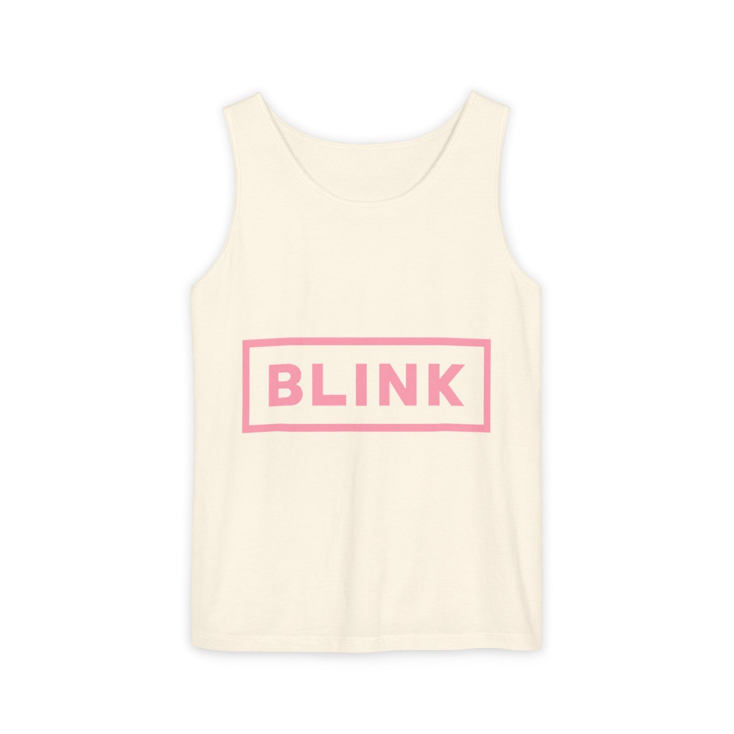 Minimal BLINK Logo – Dyed Tank Top