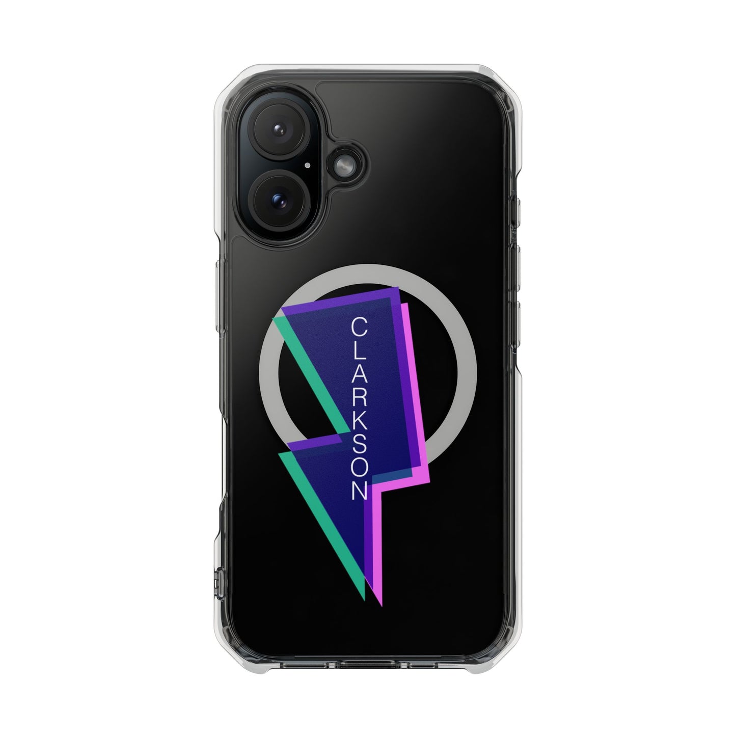 Neon Bolt Energy Magnetic clear Impact Case