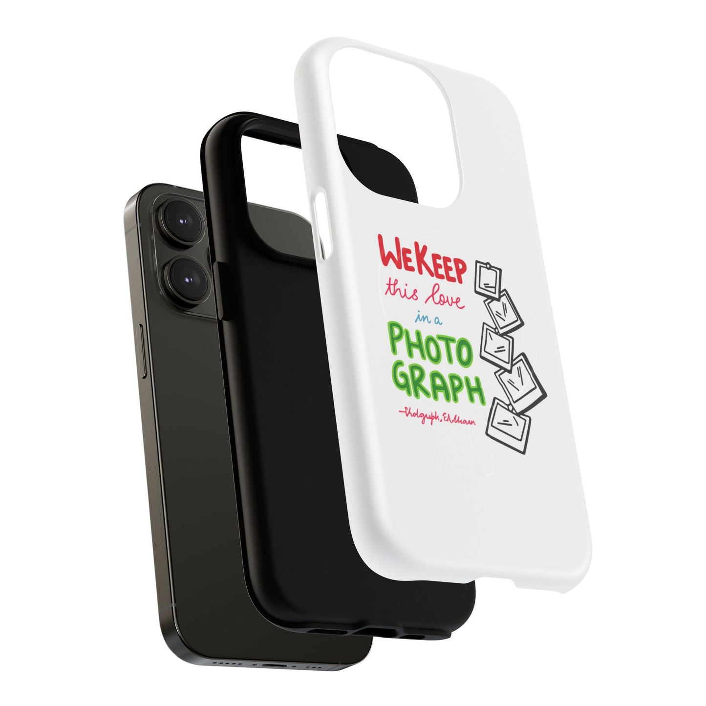 White Paw Print Tough Magnetic case