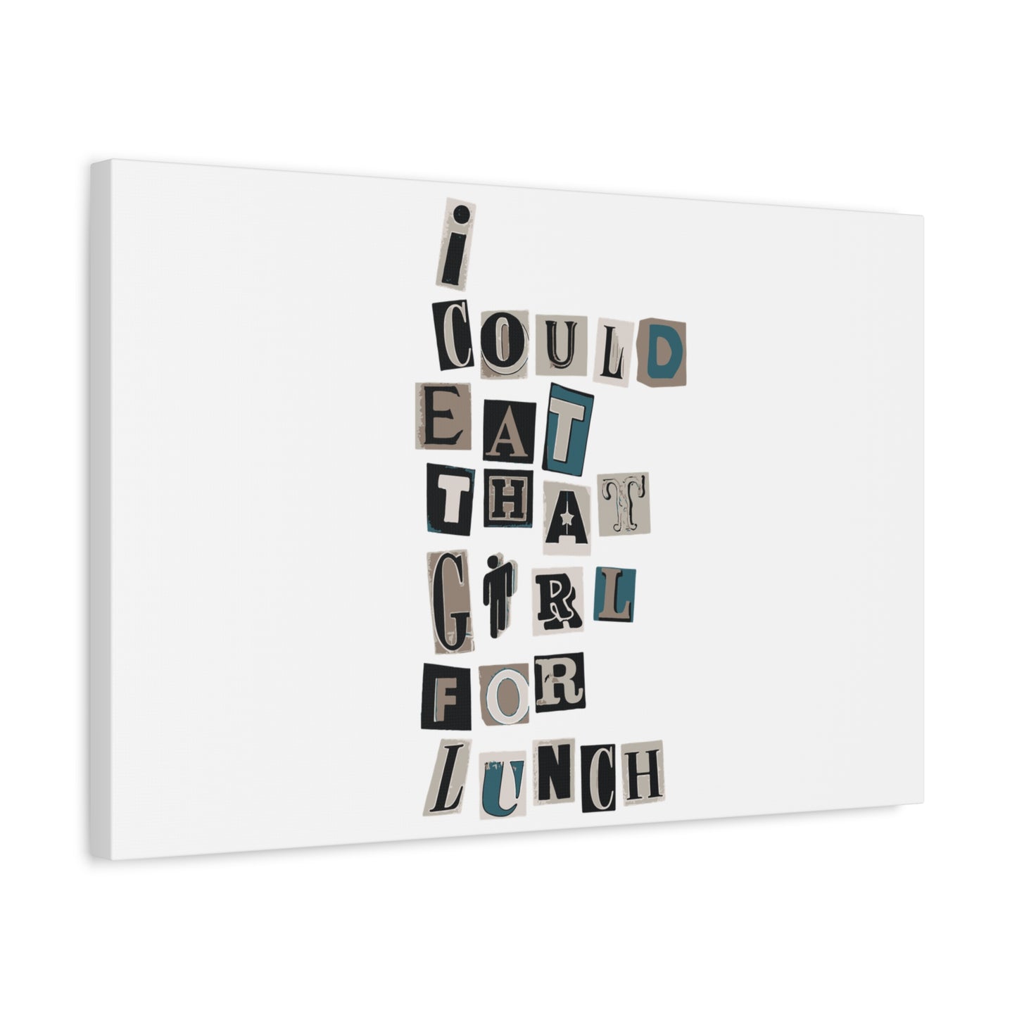 Mixed Message Collage Matte Canvas