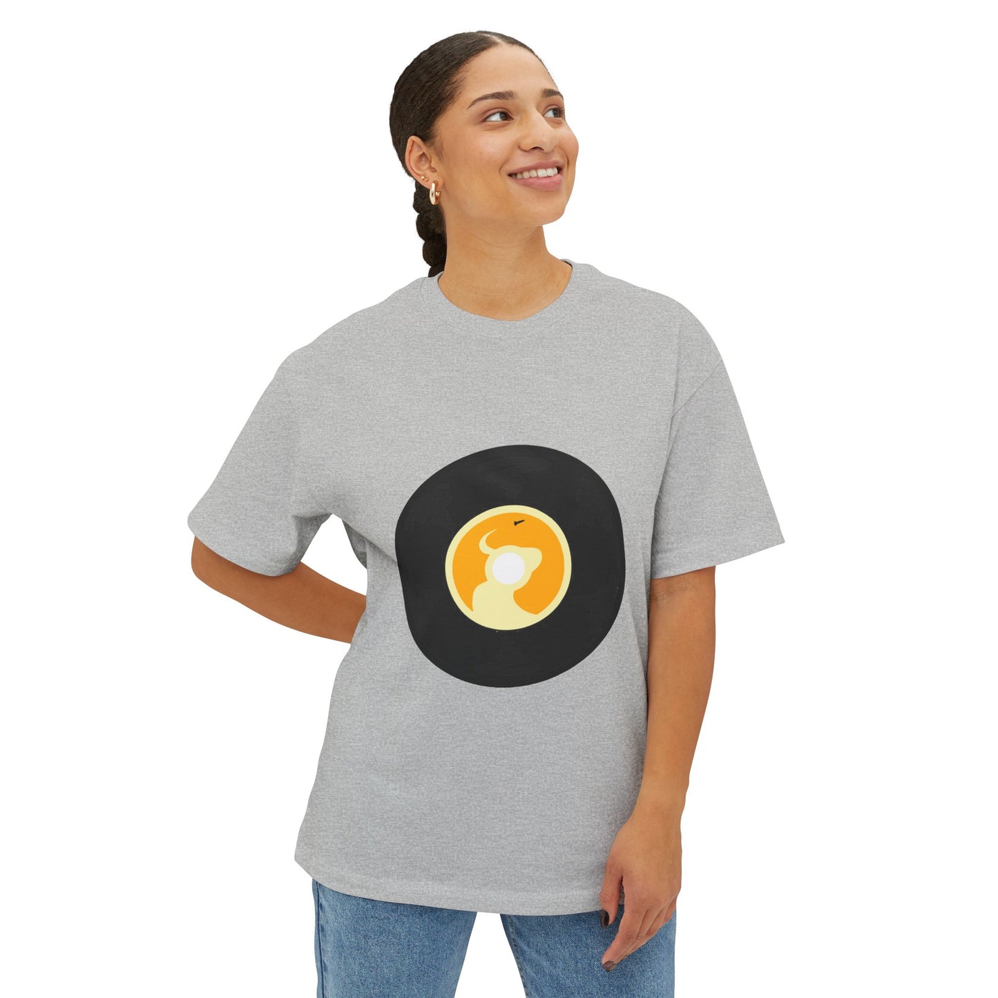 Crypto Rodeo Round Unisex Oversized Boxy Tee