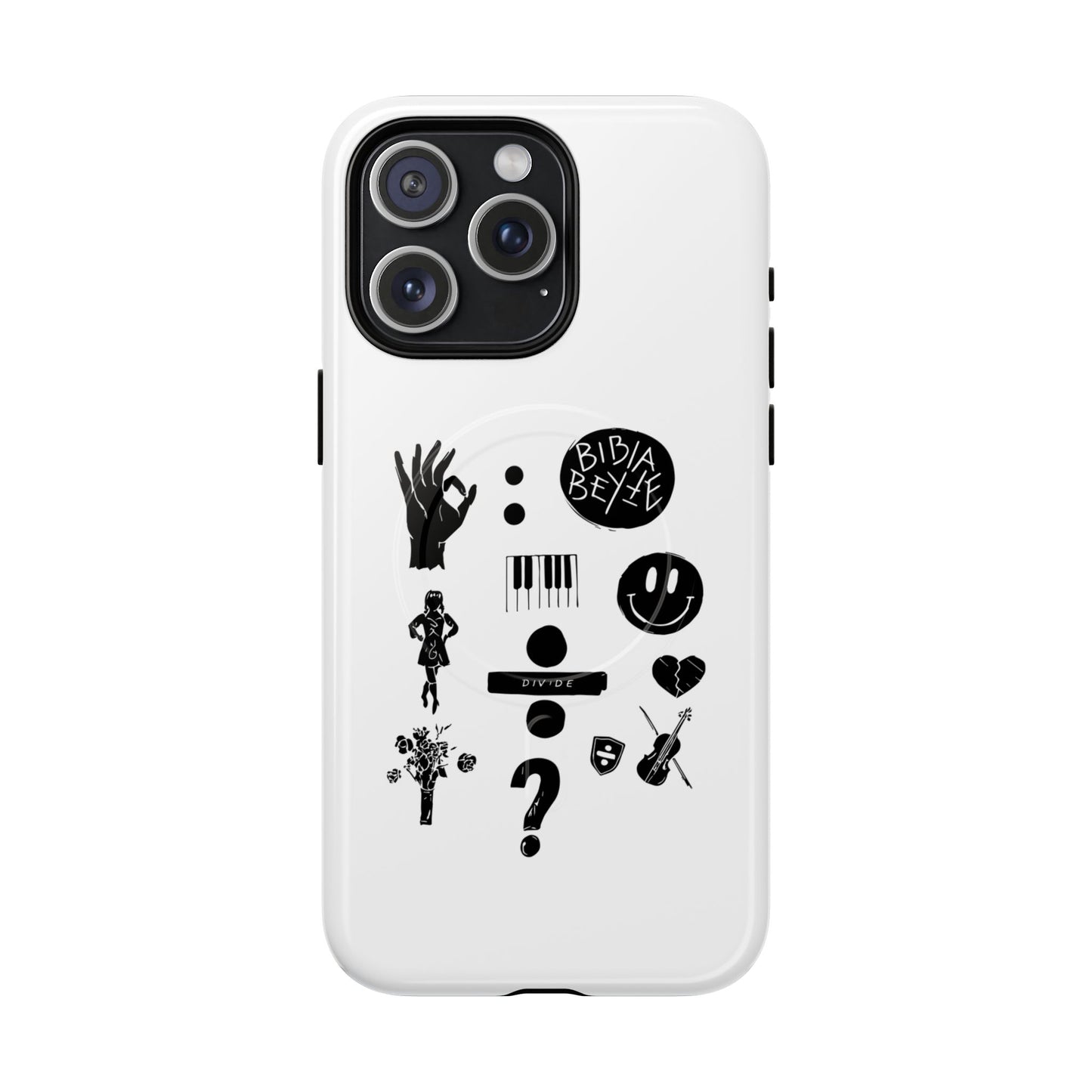 Ocean Wave with Heart Outline Tough Magnetic case