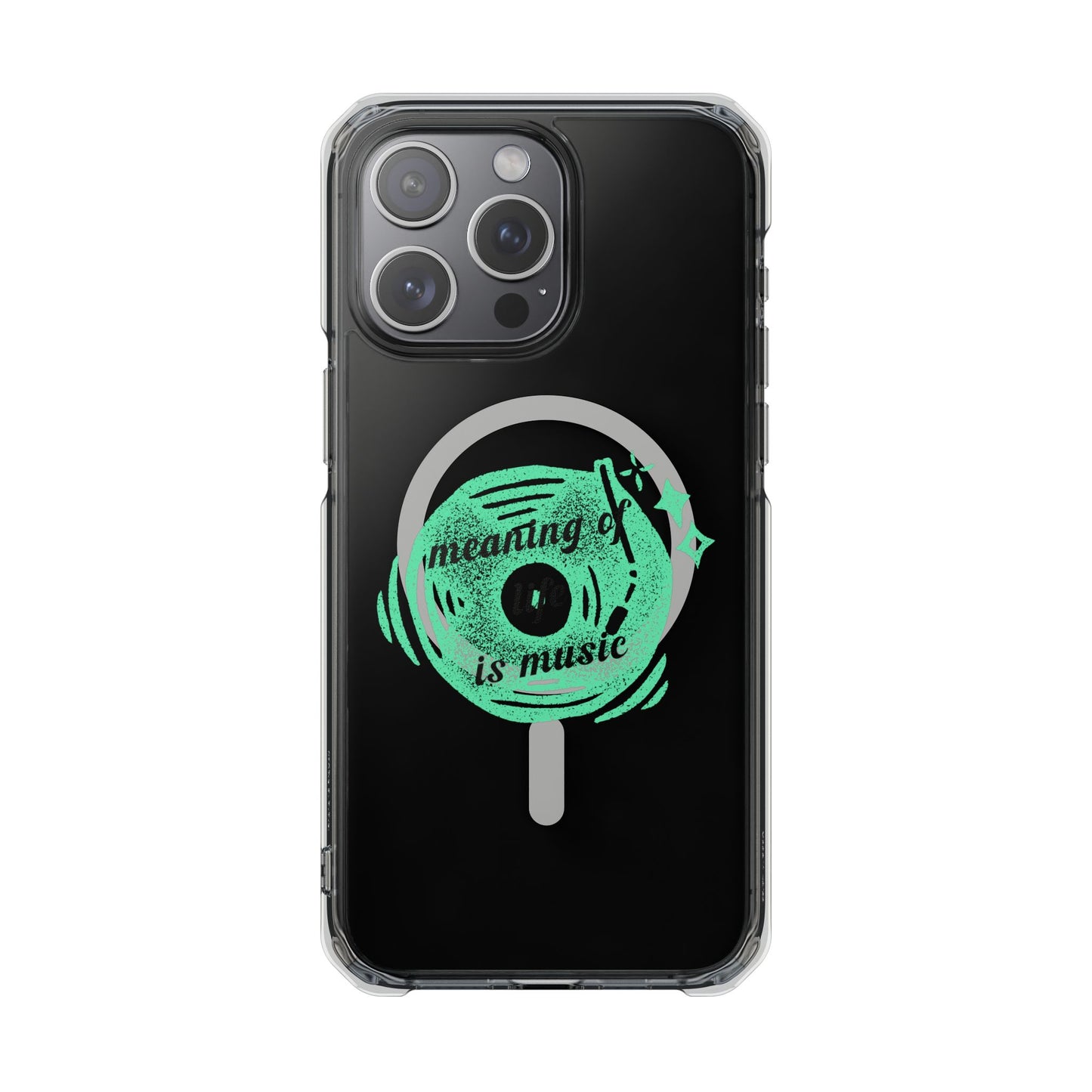 Vinyl Dreams Speak Magnetic clear Impact Case
