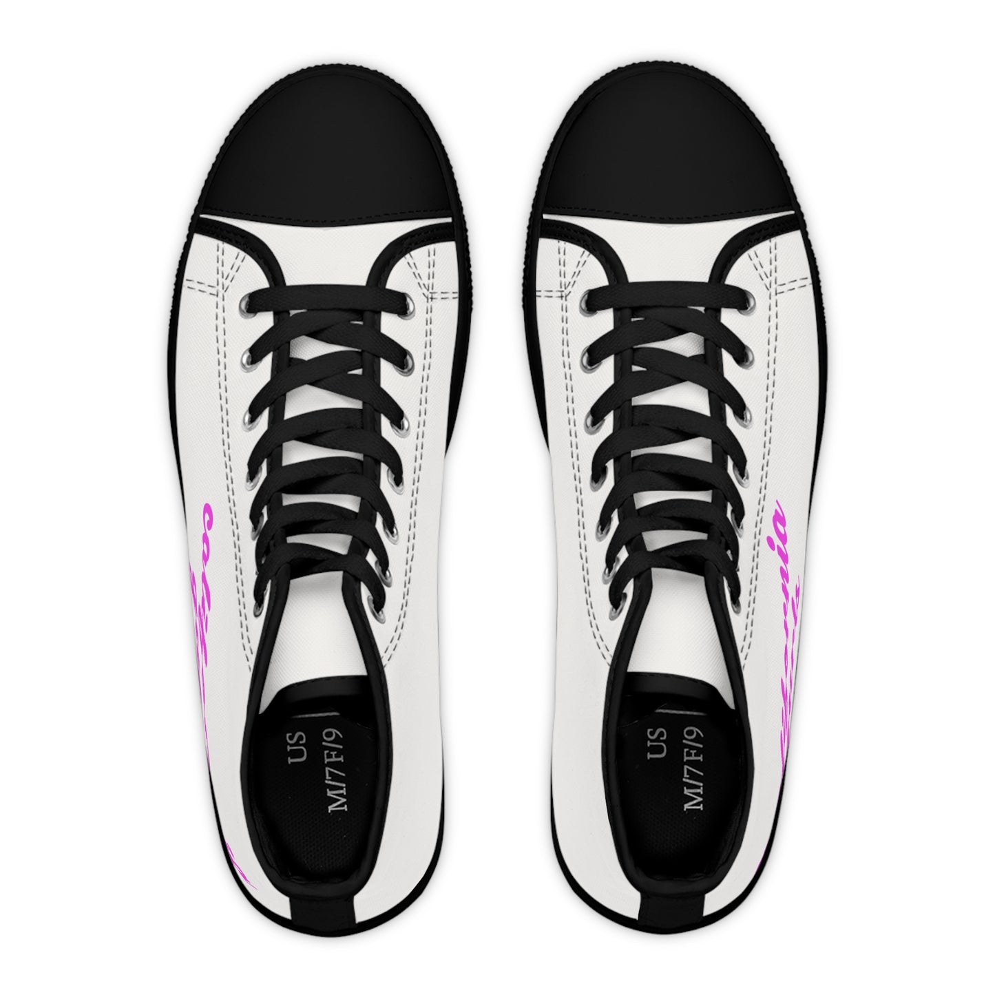 California Script – Women's High Top Top Sneakers