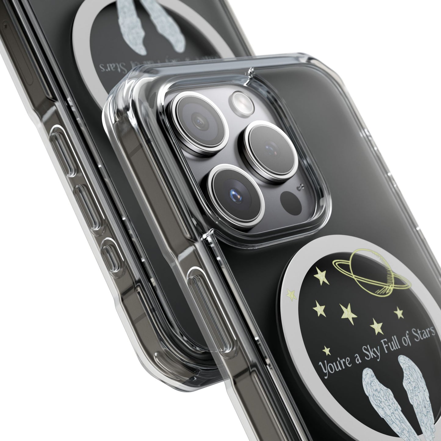 Starry Sky Wings Magnetic Clear Impact case