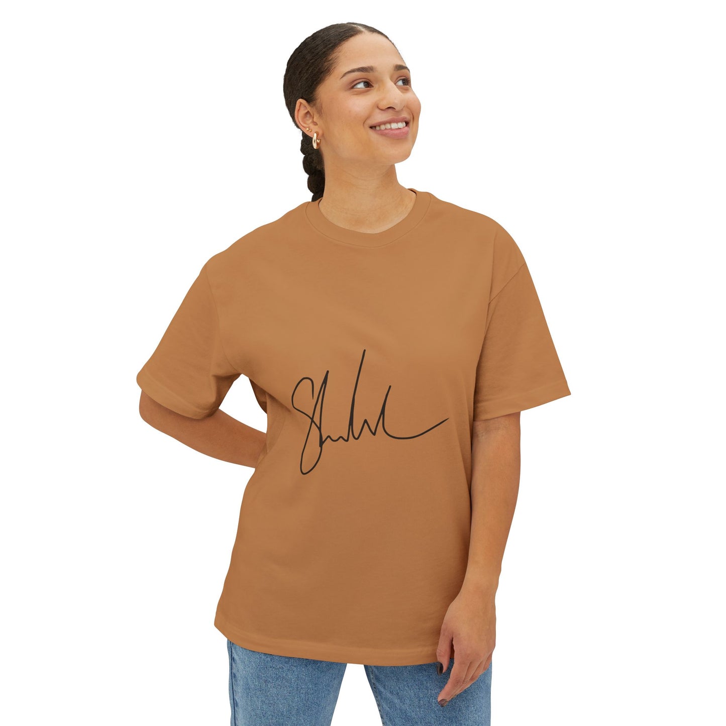 Outline Echo Unisex Oversized Boxy Tee