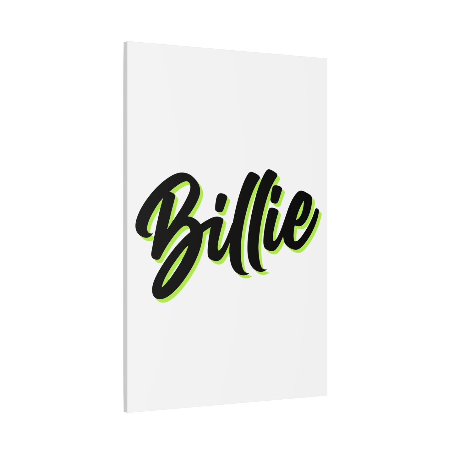 Electric Script Vibes Matte Canvas