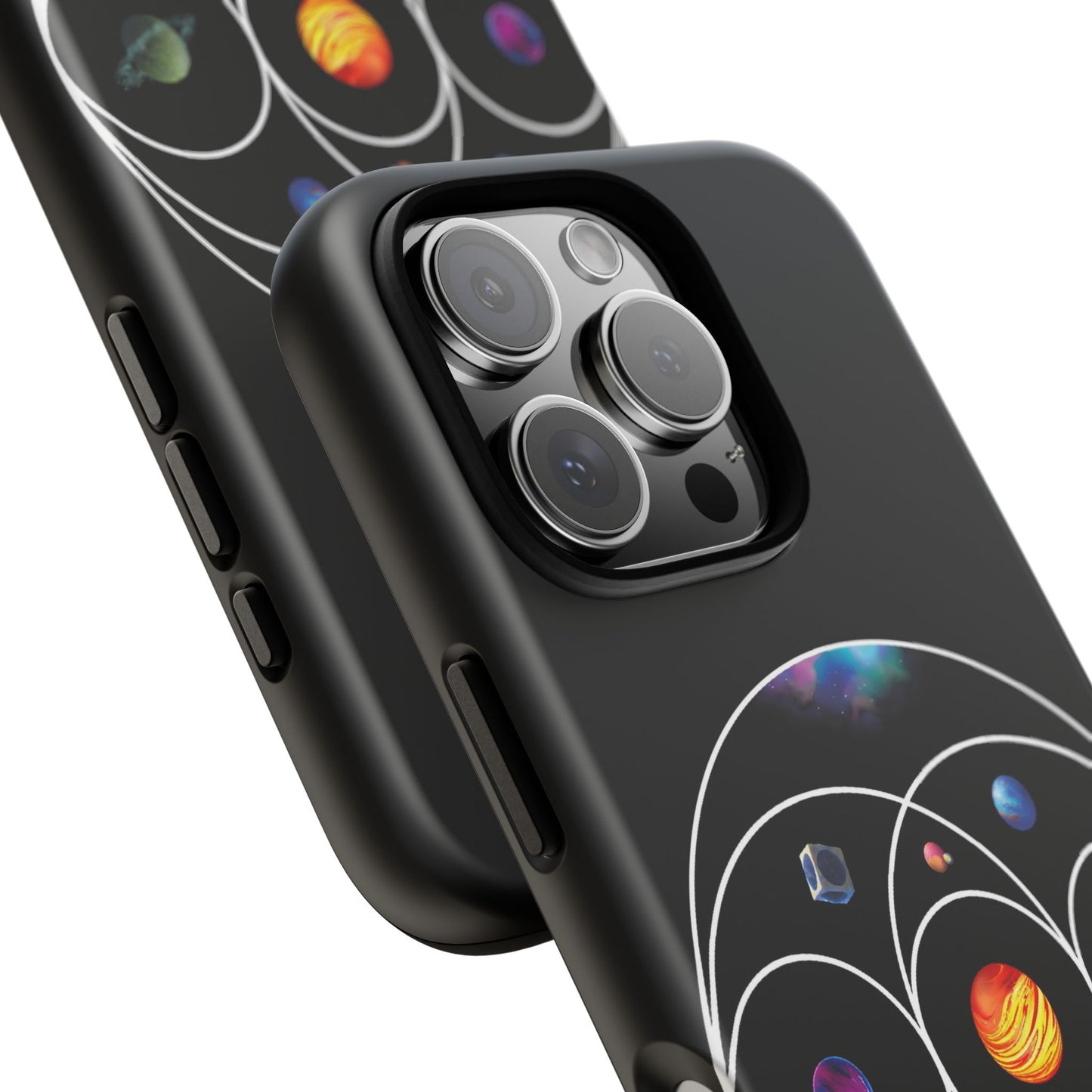 Premium Tough Case for iPhone 12 to 16 Pro Max Showcasing Coldplay’s Illustration Concept