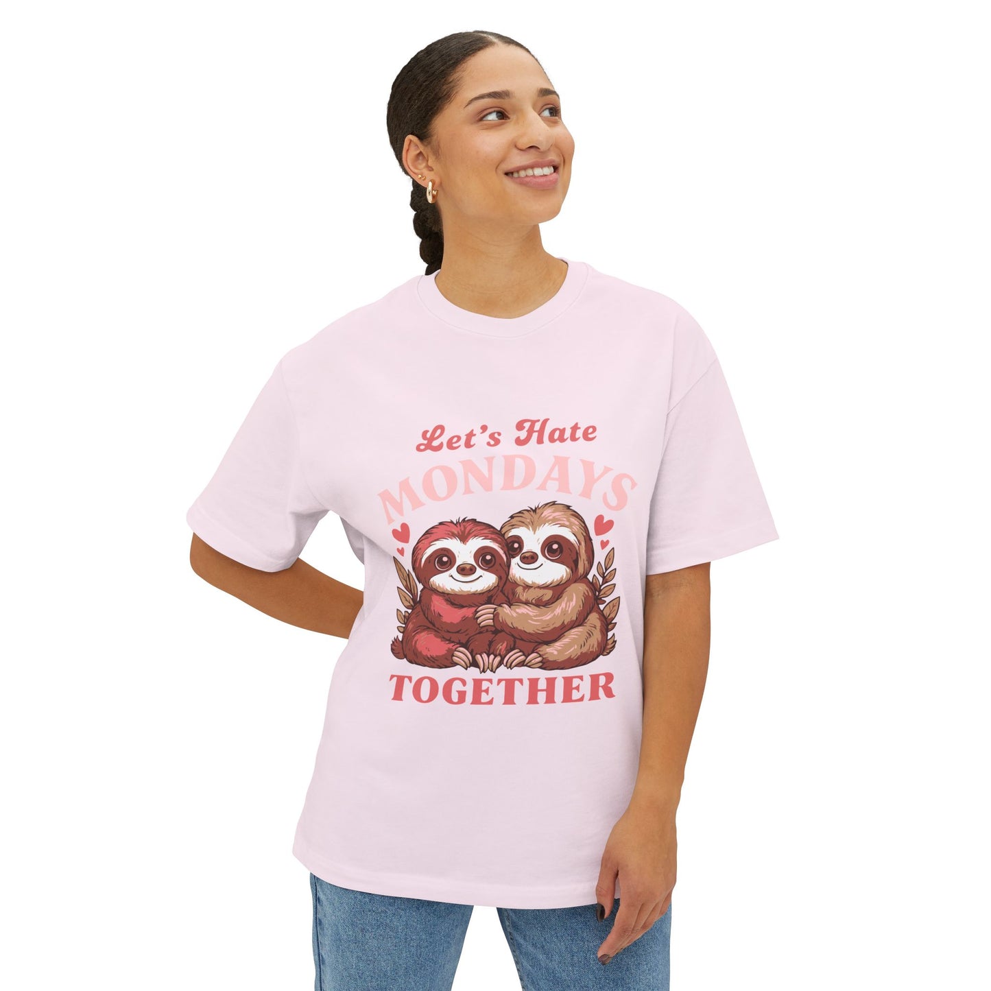 Oversized boxy Tee – Snazzy Lets hate Monday Edition
