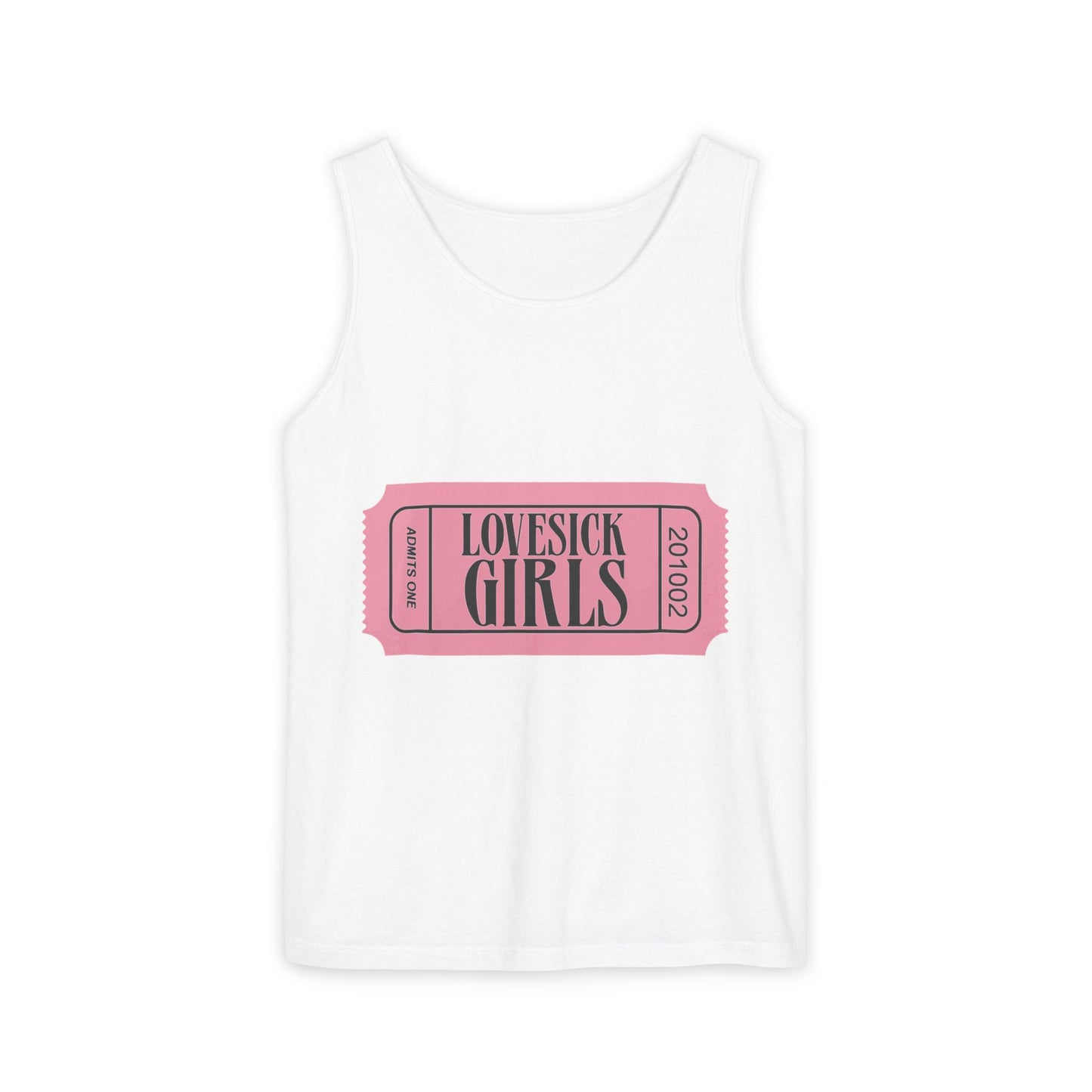 Lovesick Girls Ticket – Dyed Tank Top