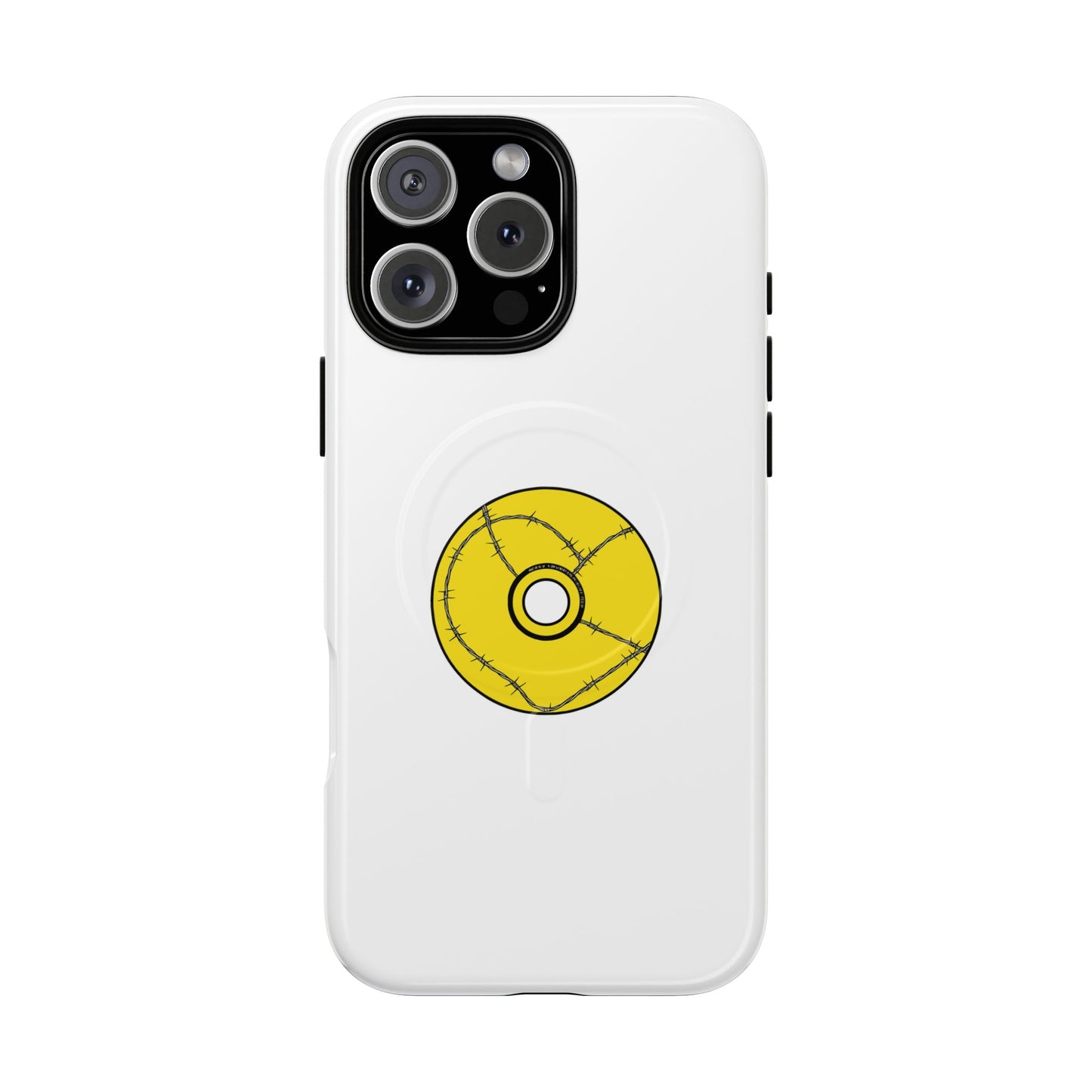 Minimalist Black Disc Outline Tough Magnetic Case