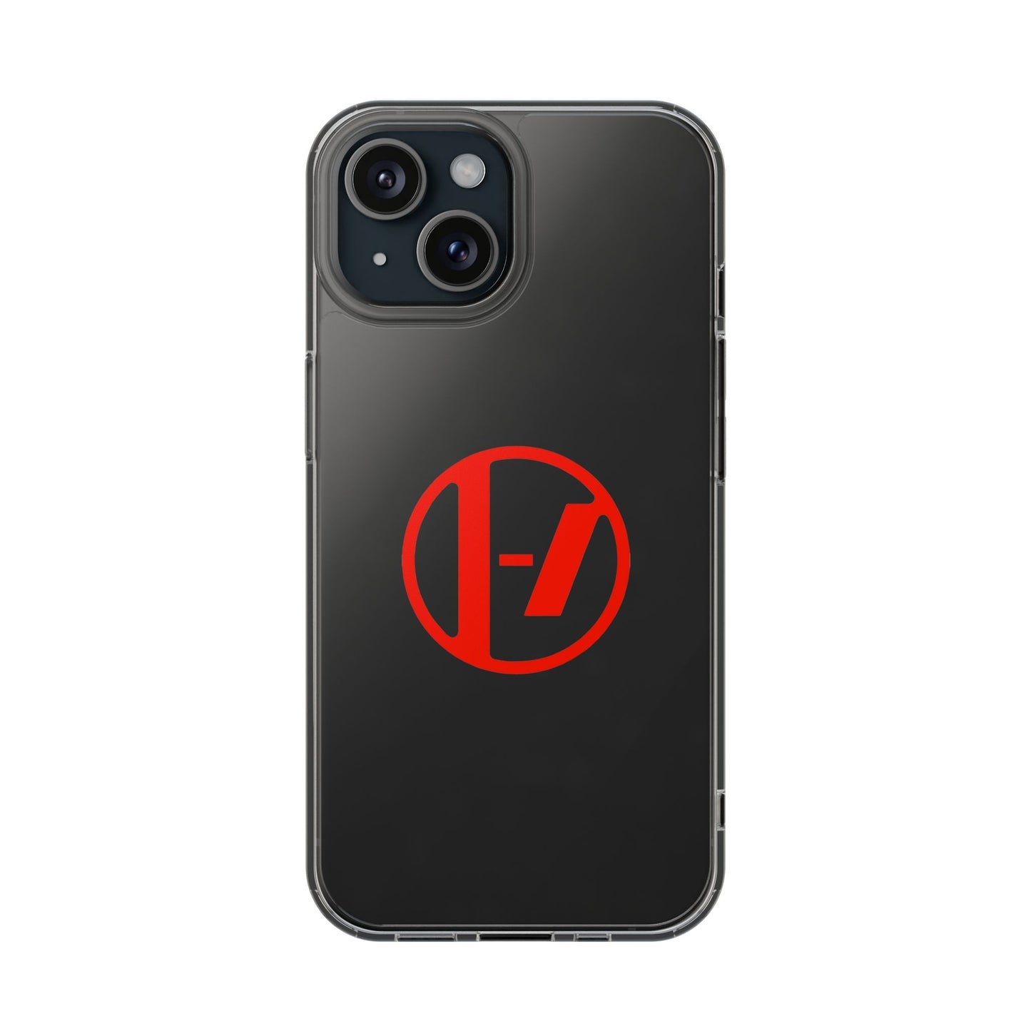 Crimson Orbit Clear Case