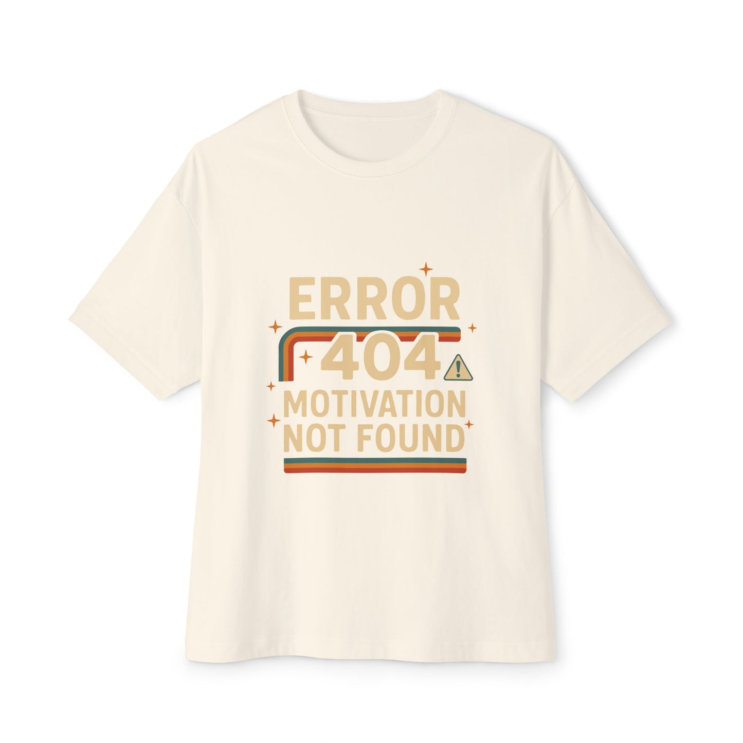 Unisex Oversized Tee – Snazzy Error 404 Edition