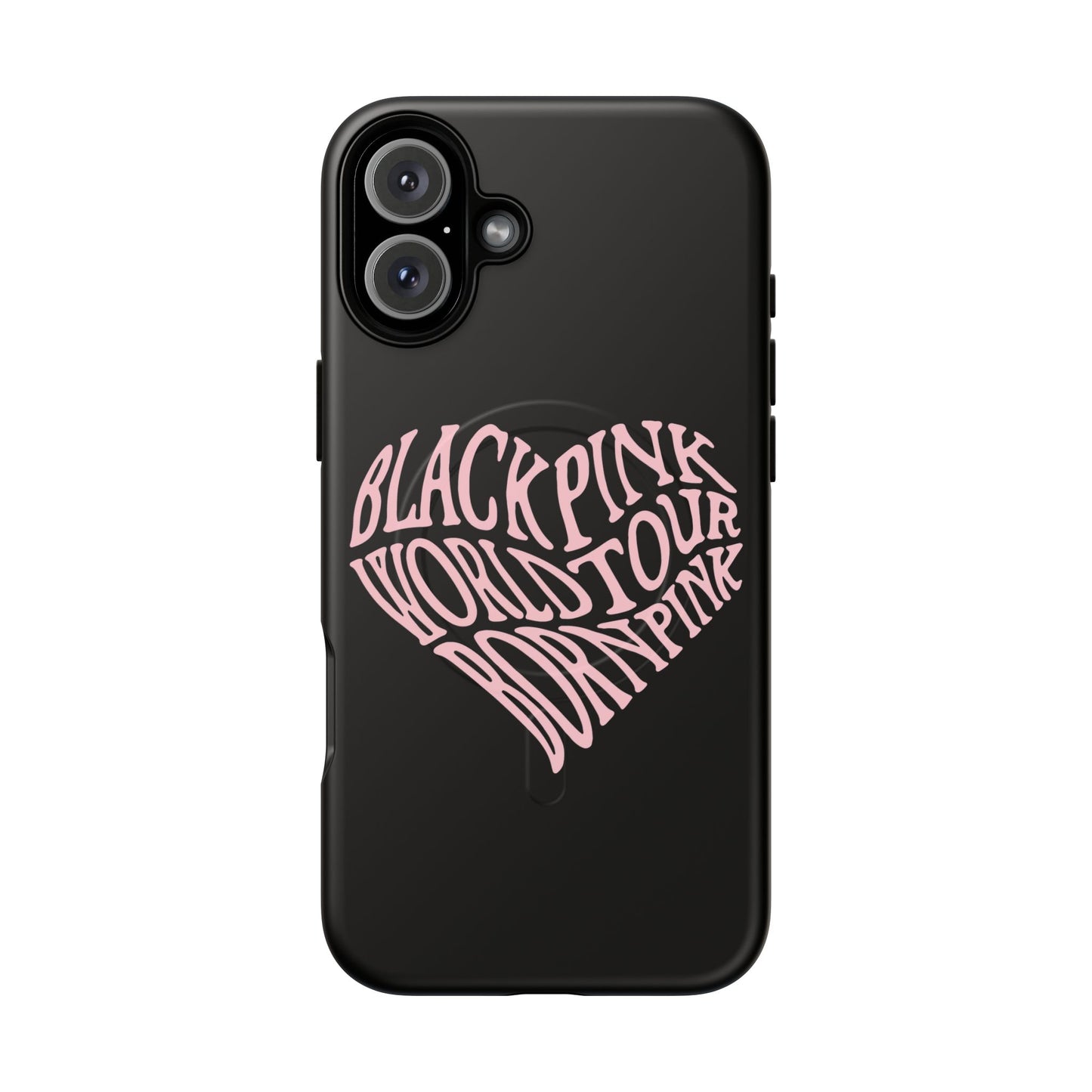 Iphone Born Pink Heart Typography - Tough Magnetic Phone Case