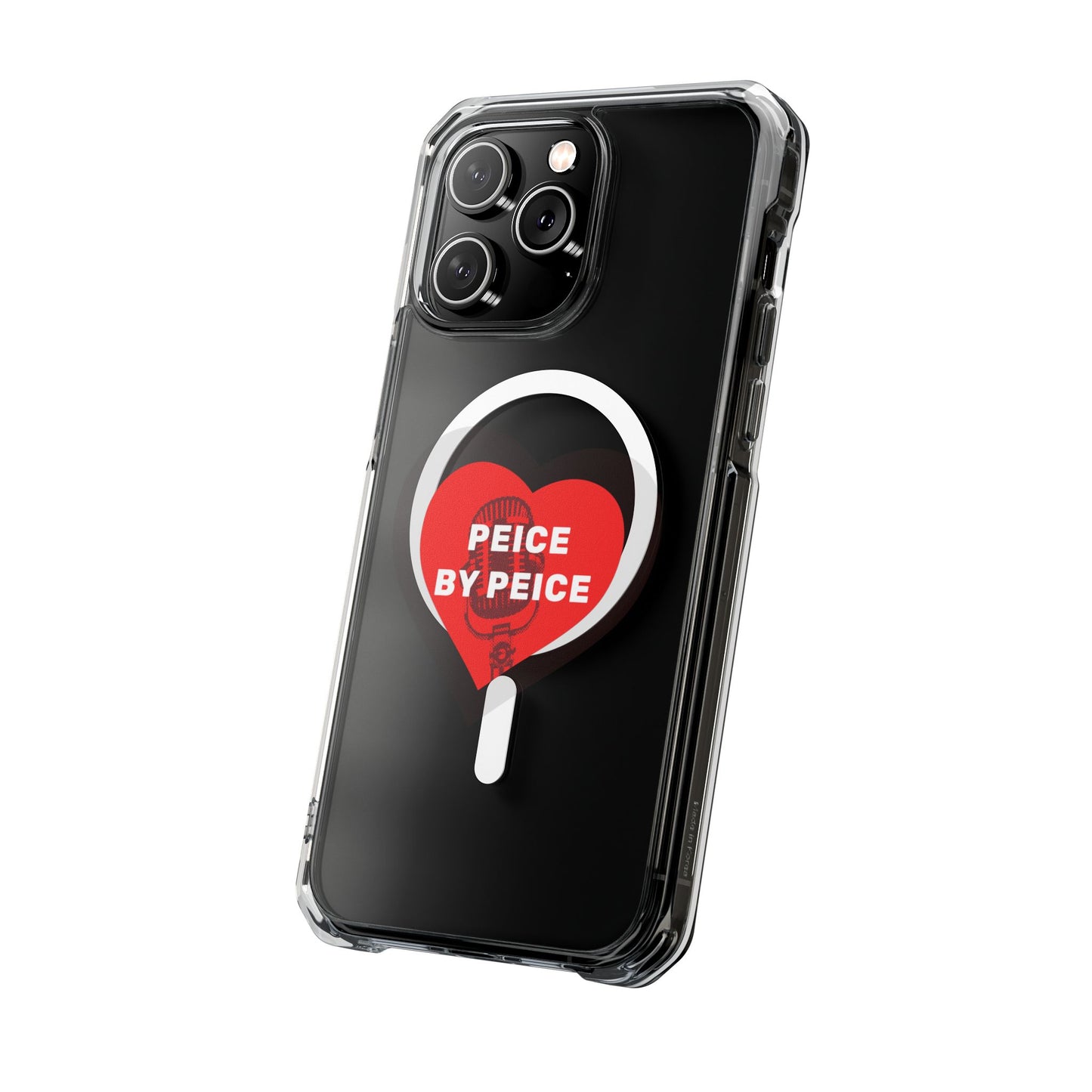 Piece by Piece Mic Drop Magnetic clear Impact Case