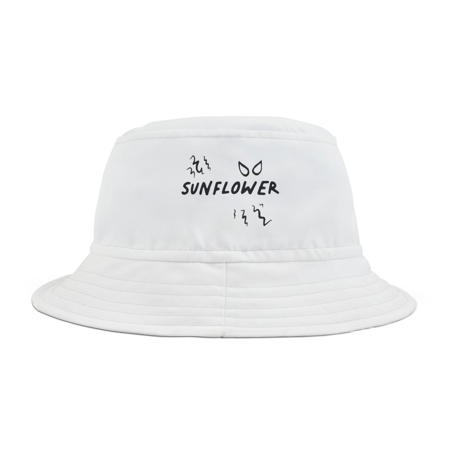 Yellow Barbed Wire Disc Bucket Hat