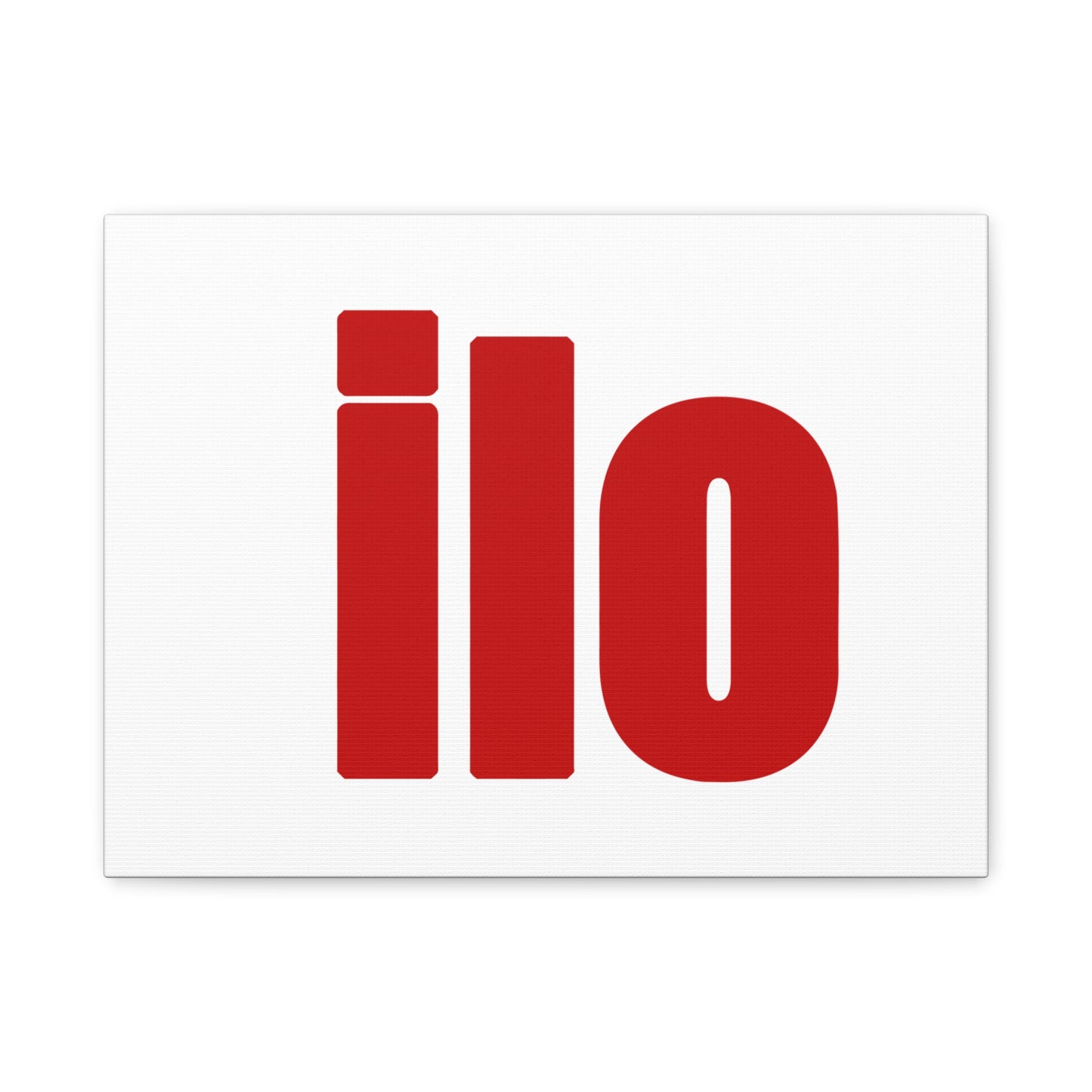 ILO Bold Red Block Matte Canvas