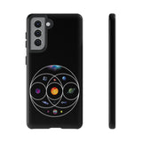 Premium Tough Case for Samsung S21 to S25 Ultra Showcasing Coldplay’s Illustration Concept