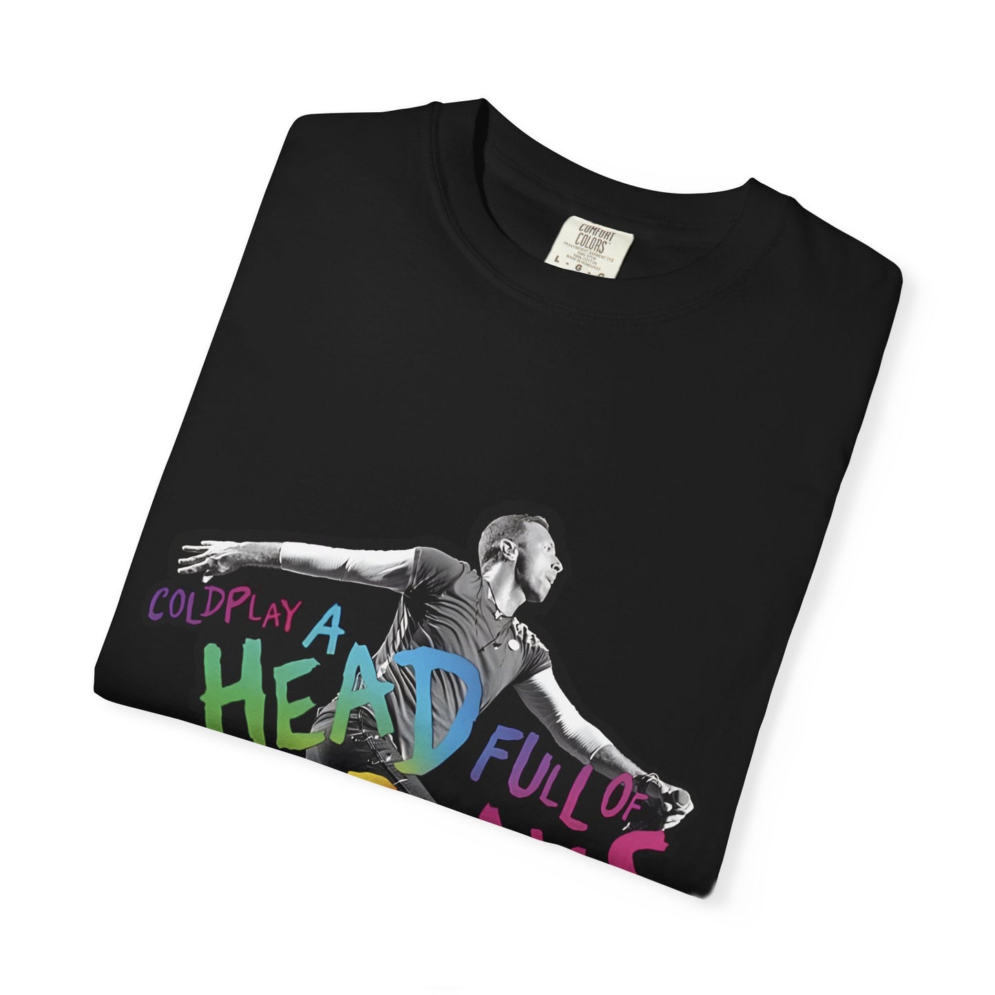 Unisex Garment-Dyed T-Shirt Inspired by Coldplay A Head Full of Dreams Chris