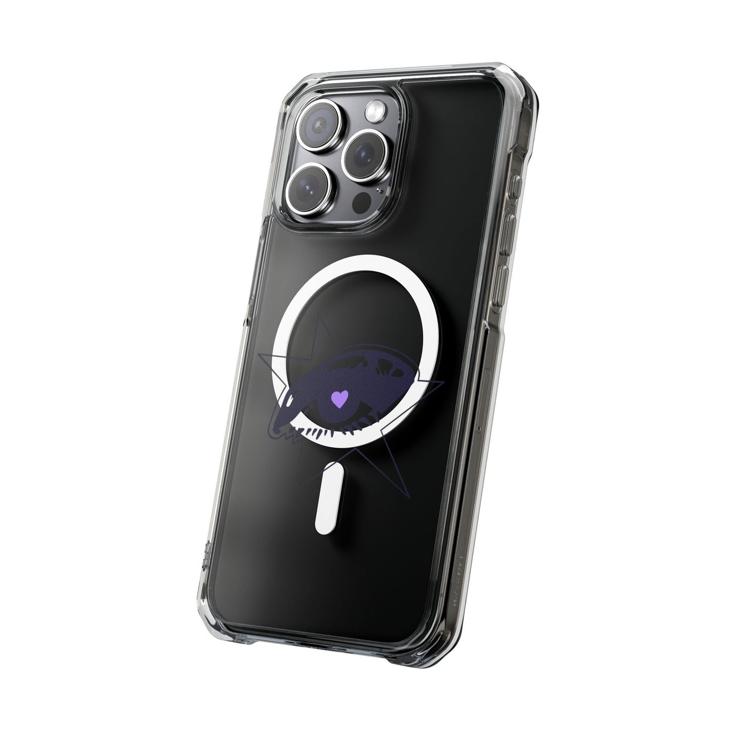 Purple Starry Eye Magnetic Clear Impact Case