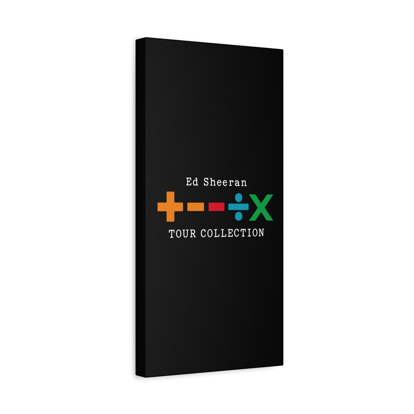 Matte Stretched Canvas, 1.25" Depth – Ed Sheeran Black Edition