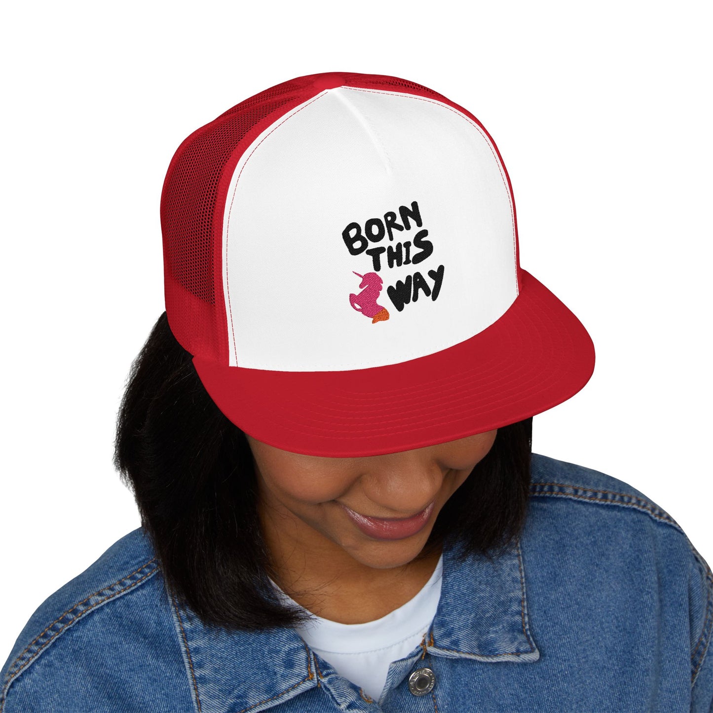 Born This Way Unicorn trucker Cap