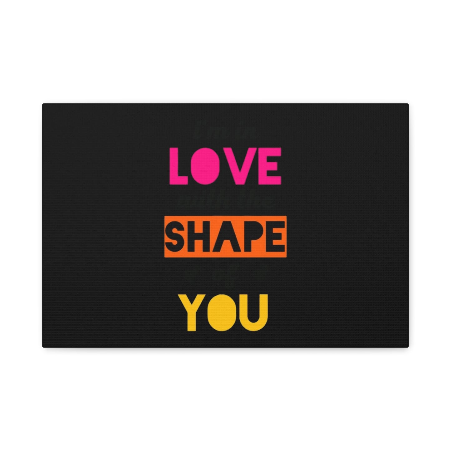 Orange Divide Symbol Matte Canvas
