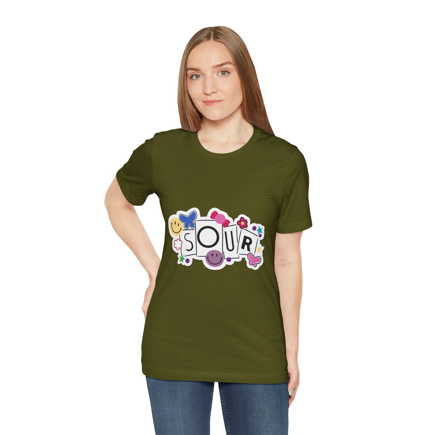 Olivia Rodrigo Unisex Jersey Short Sleeve Tee - Sour