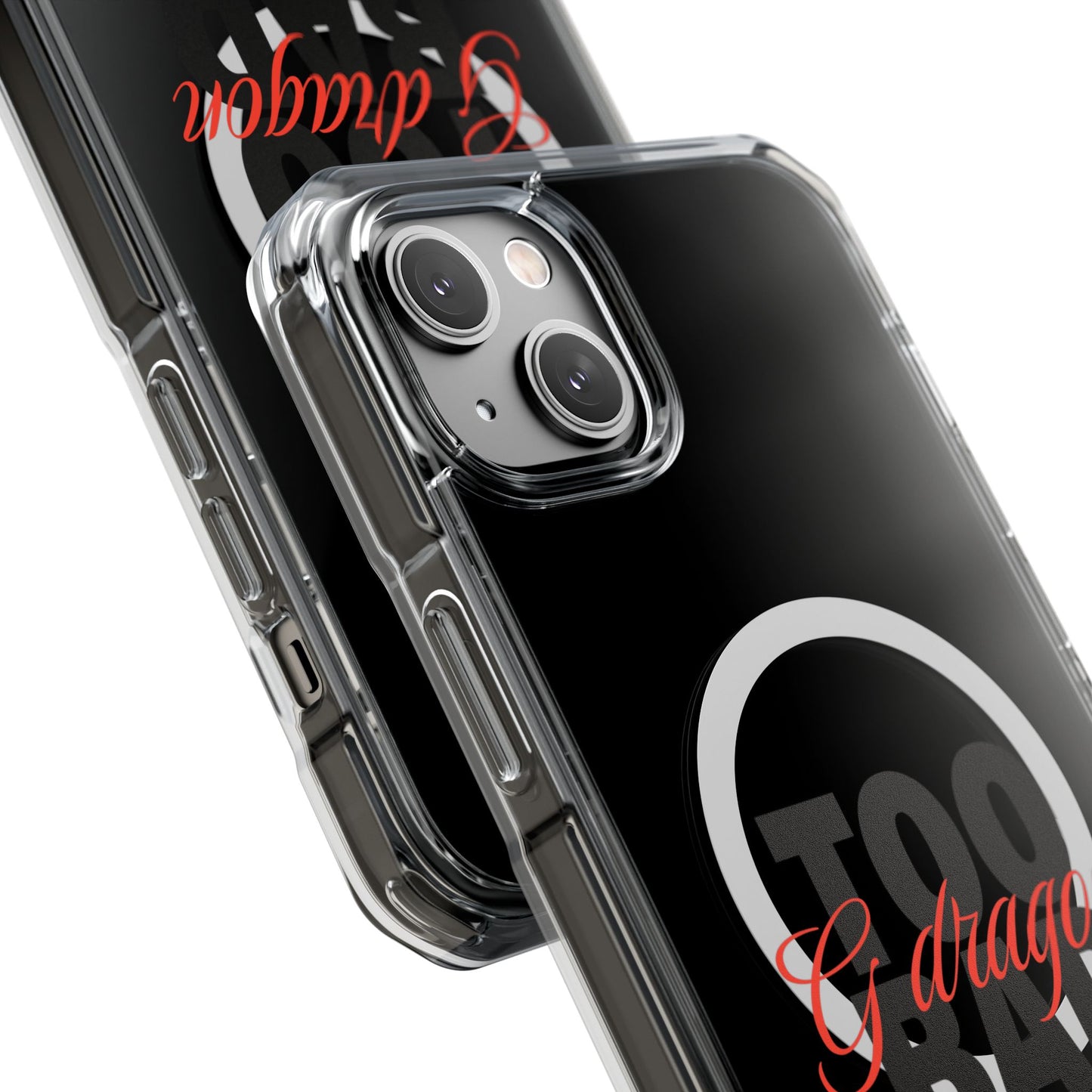 Signature Flame Script Magnetic Clear Impact Case