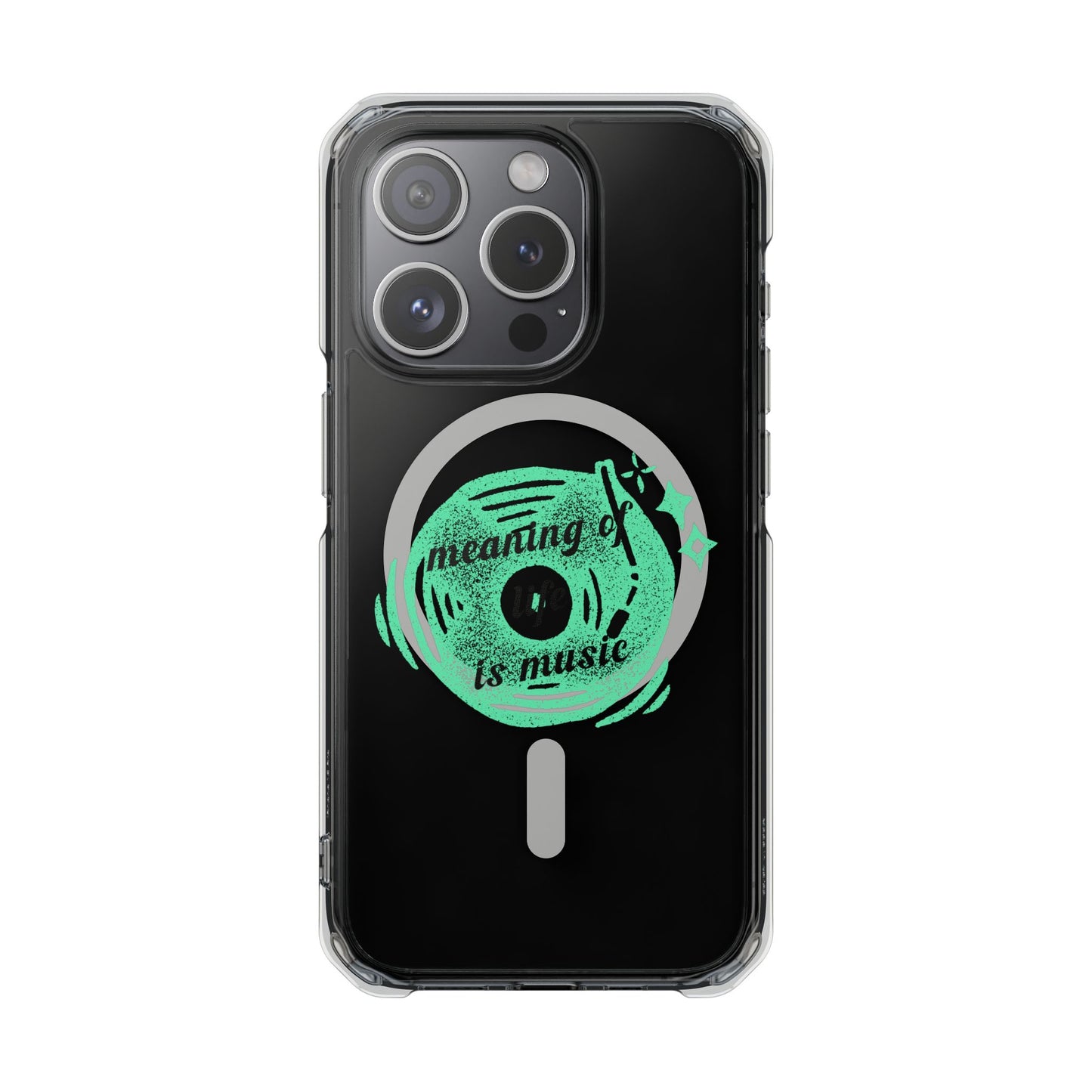 Vinyl Dreams Speak Magnetic clear Impact Case