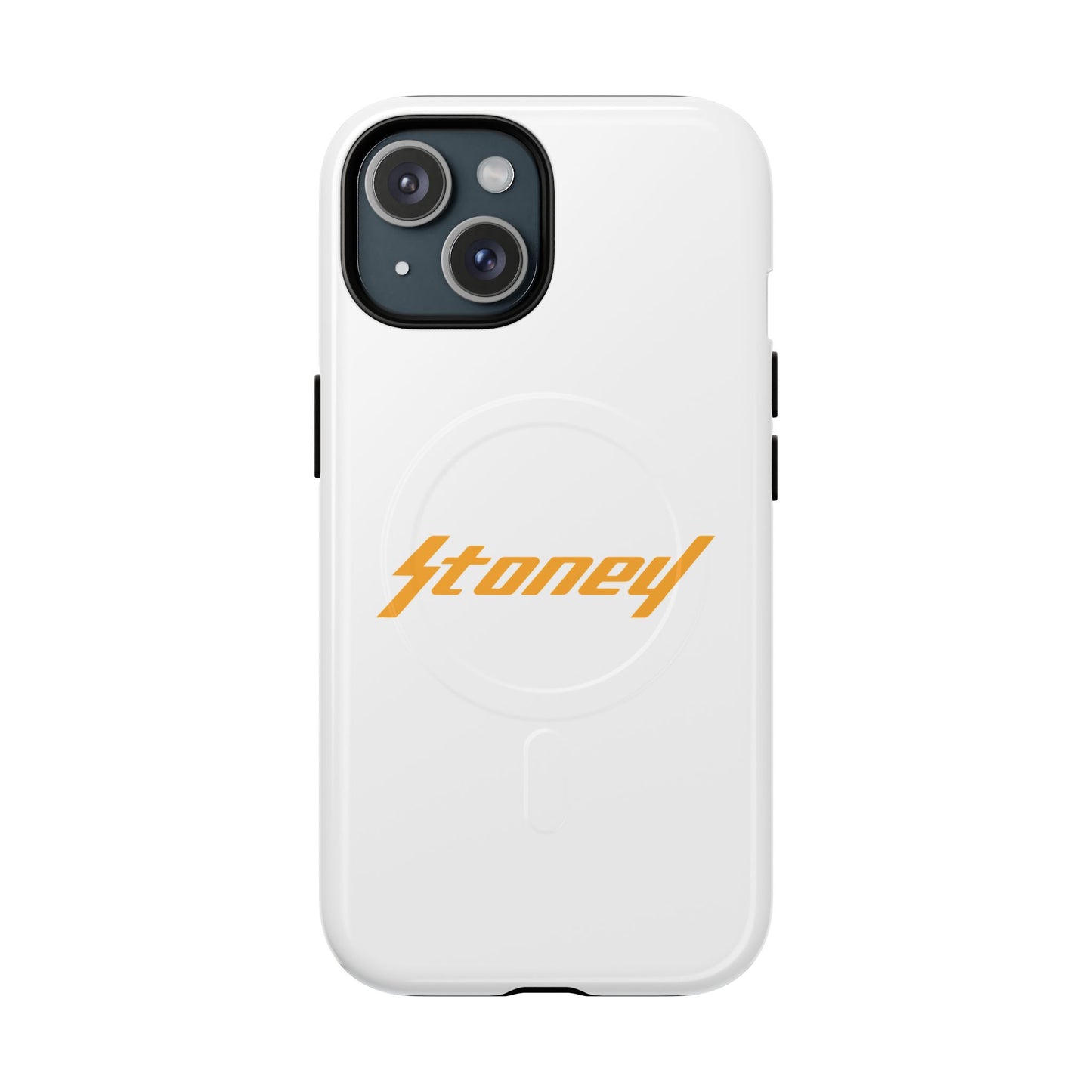 Orange Lightning Text Logo Tough Magnetic Case