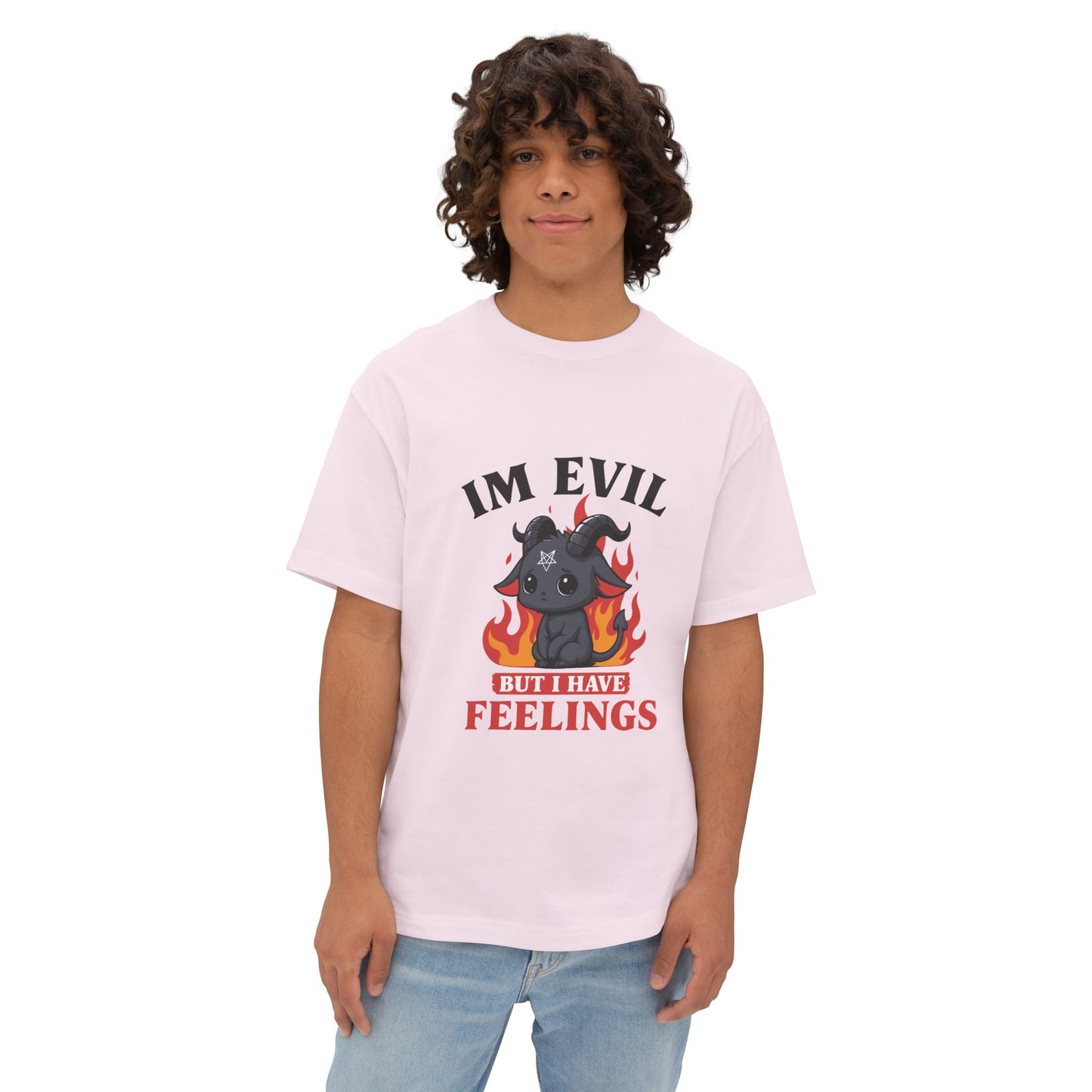 Oversized boxy Tee – Snazzy Evil Edition