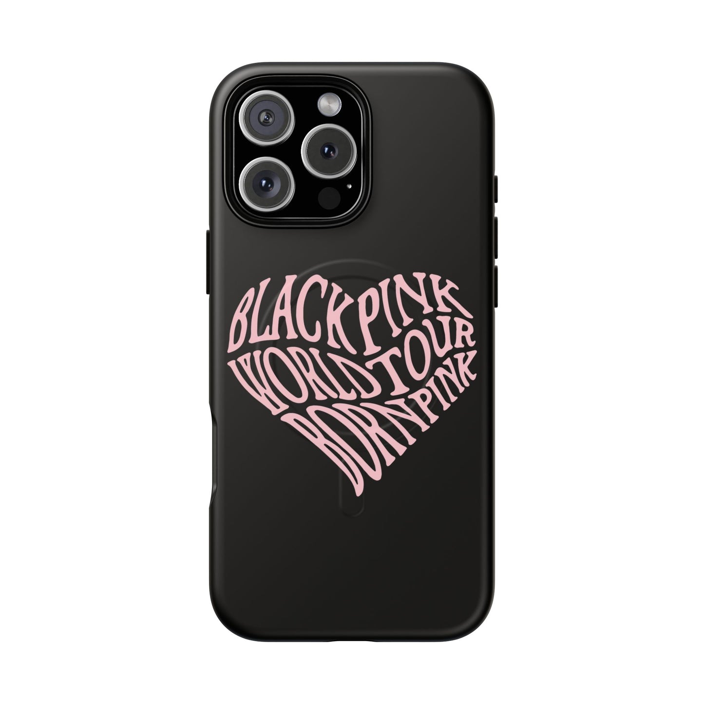 Iphone Born Pink Heart Typography - Tough Magnetic Phone Case
