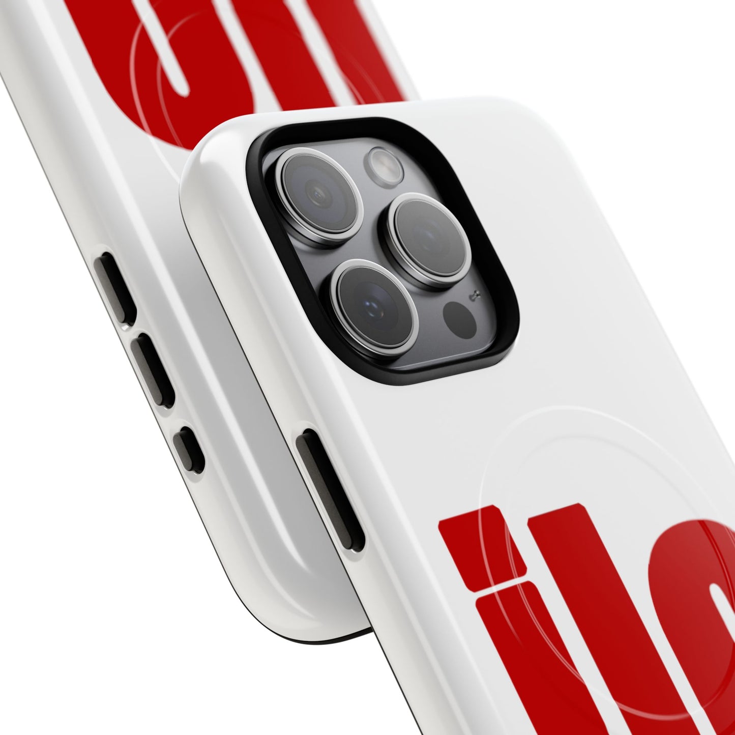 ILO Bold Red Block Tough Magnetic Case