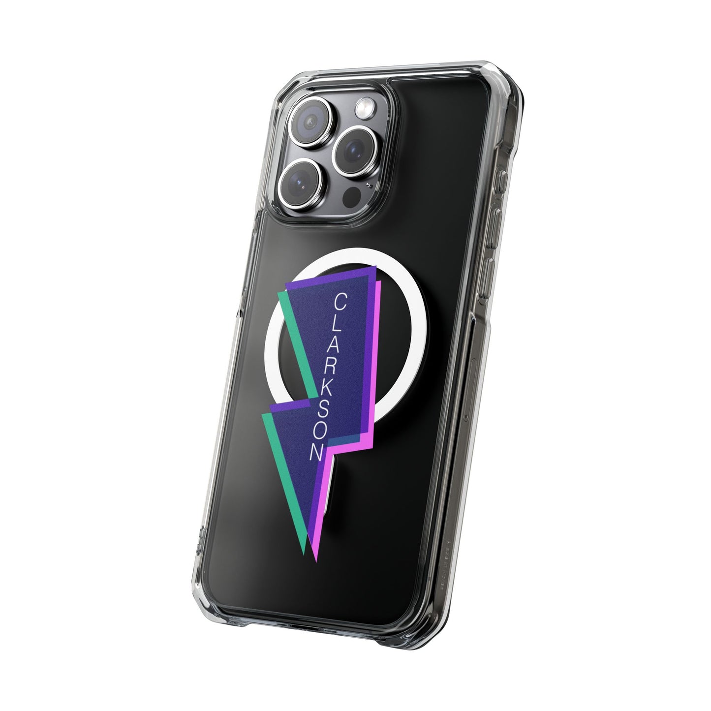 Neon Bolt Energy Magnetic clear Impact Case
