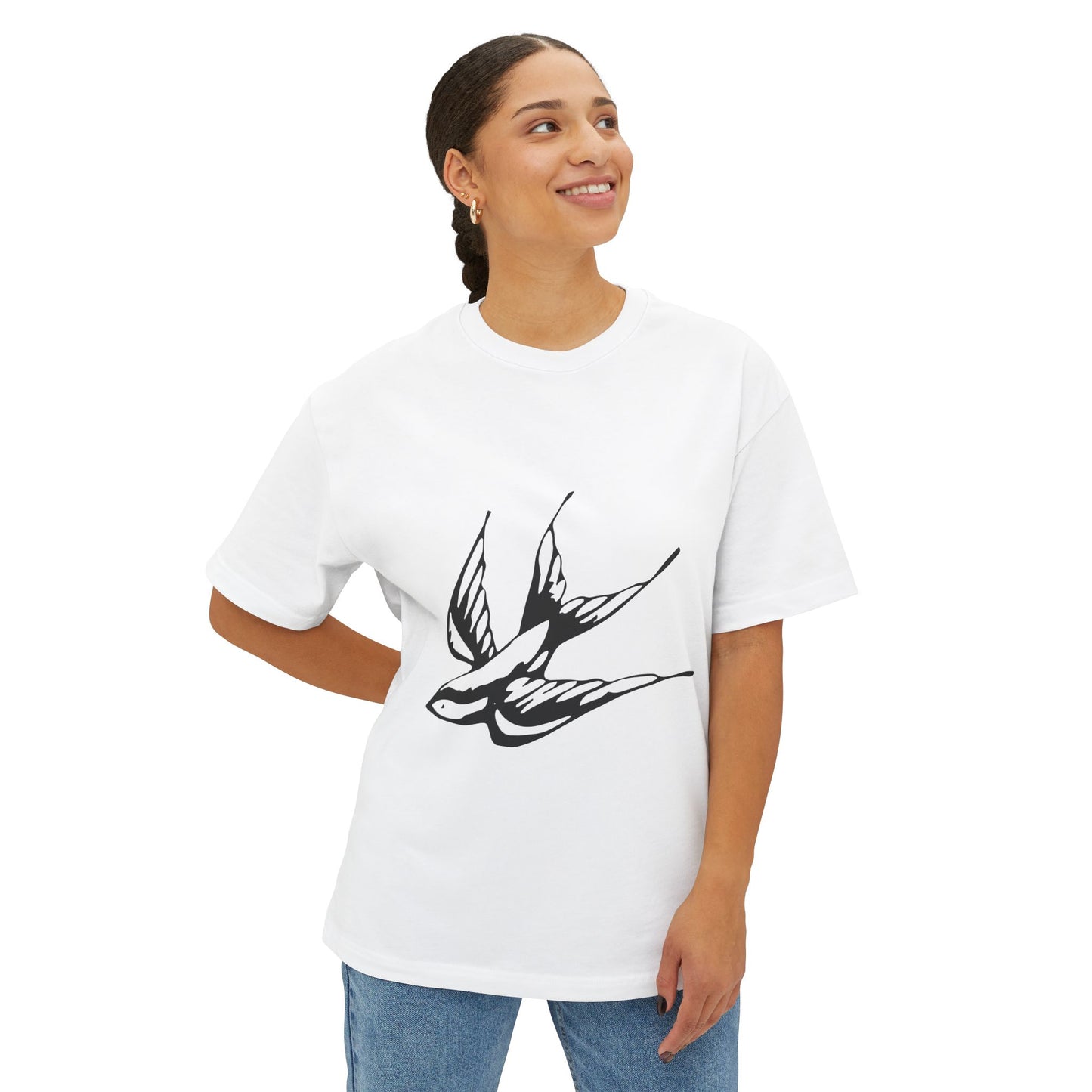 Flight Marked Unisex Oversized Boxy Tee