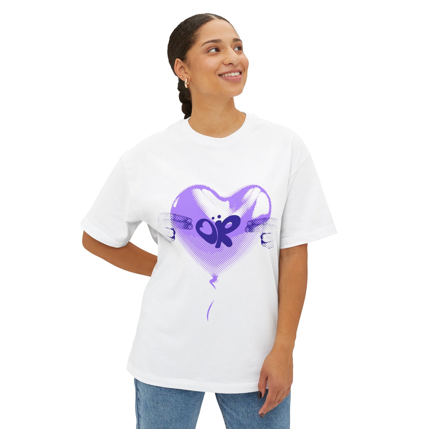 Heart Balloon OR Pop Art-Oversized Tee