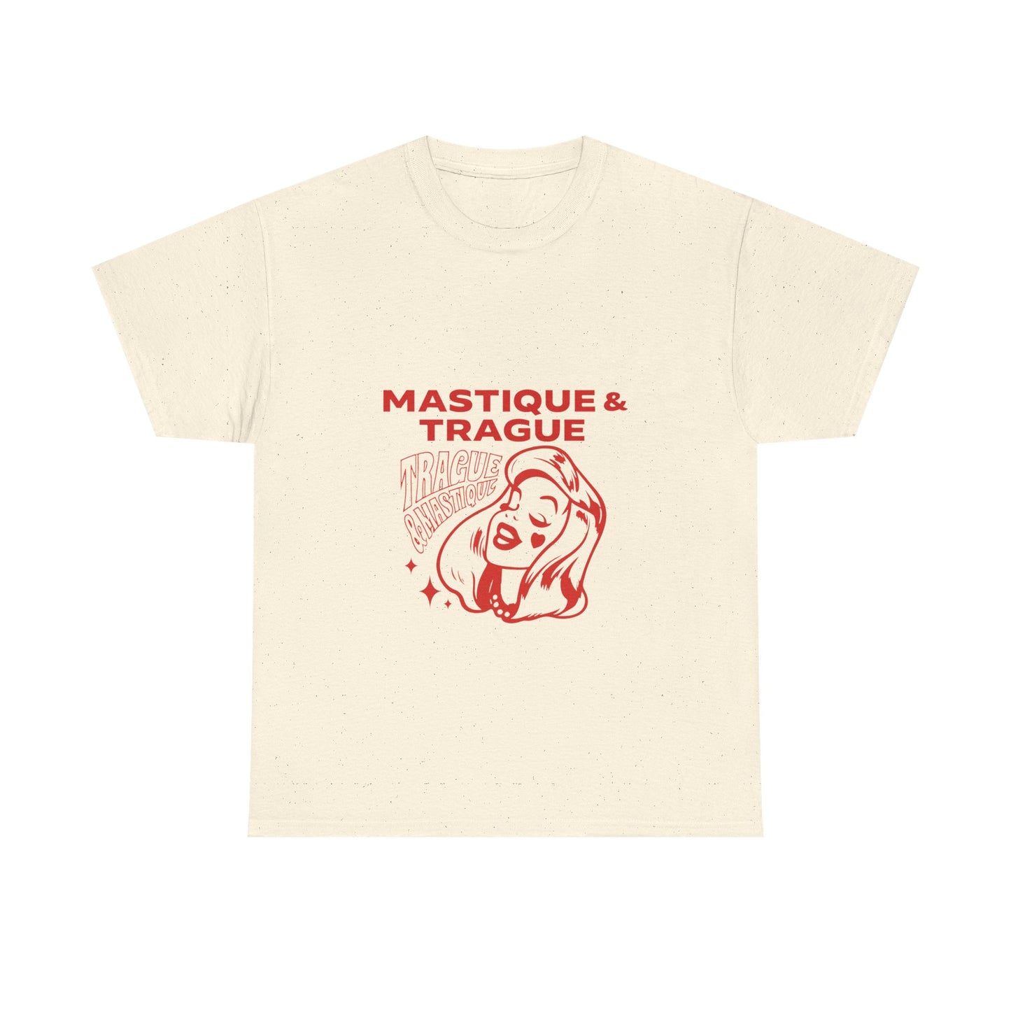 Fierce Femme in Red Unisex Heavy cotton tee
