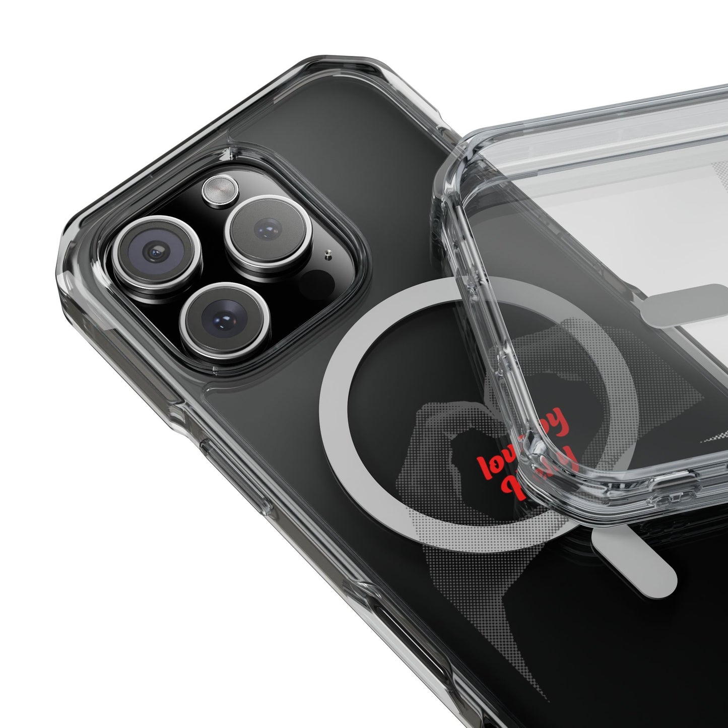 Love Echo by K Magnetic clear Impact Case