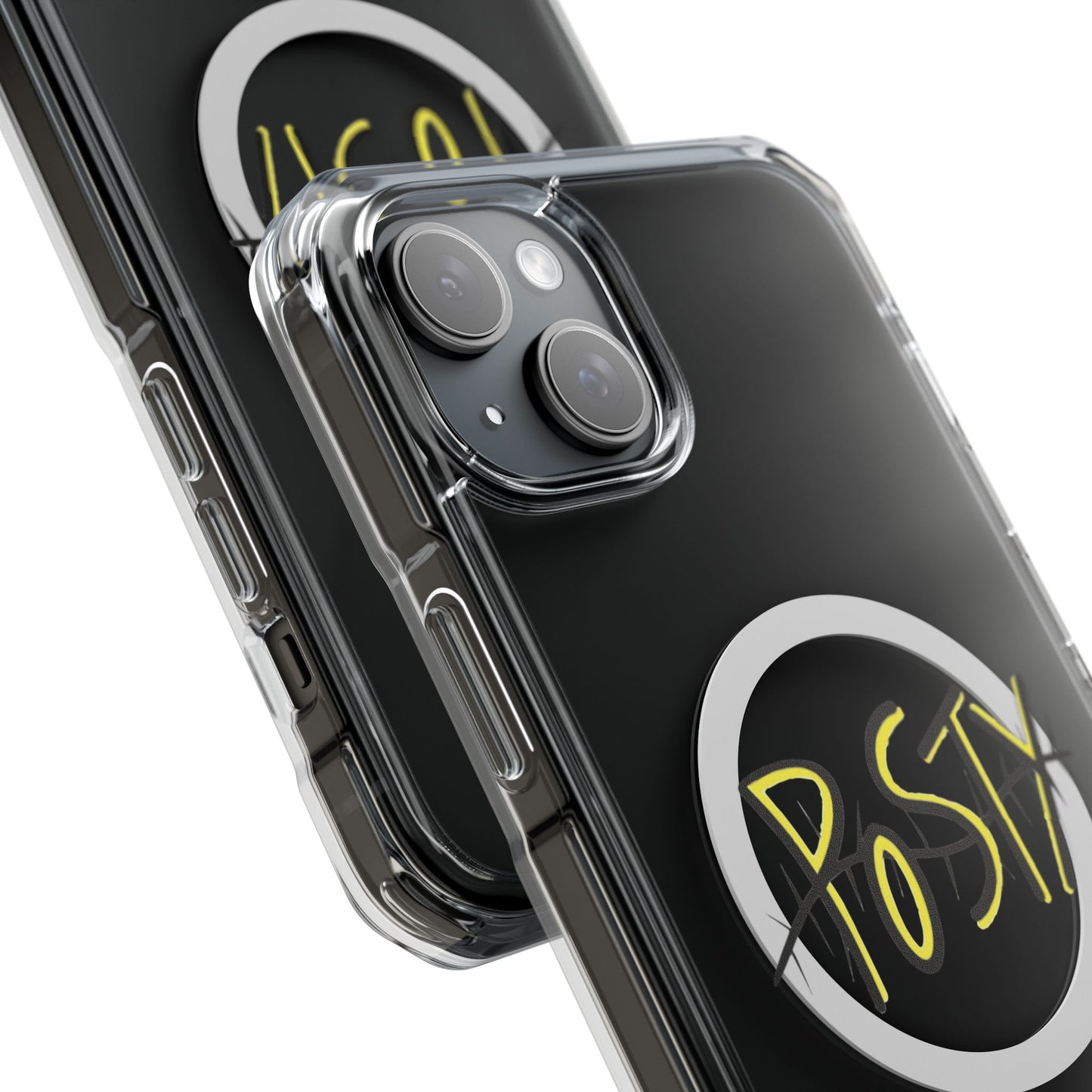 Abstract Black Barbed Wire Magnetic Impact Case