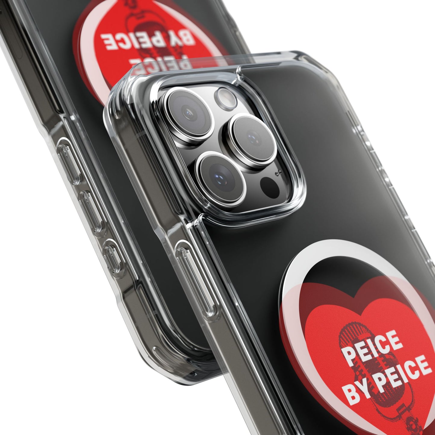 Piece by Piece Mic Drop Magnetic clear Impact Case