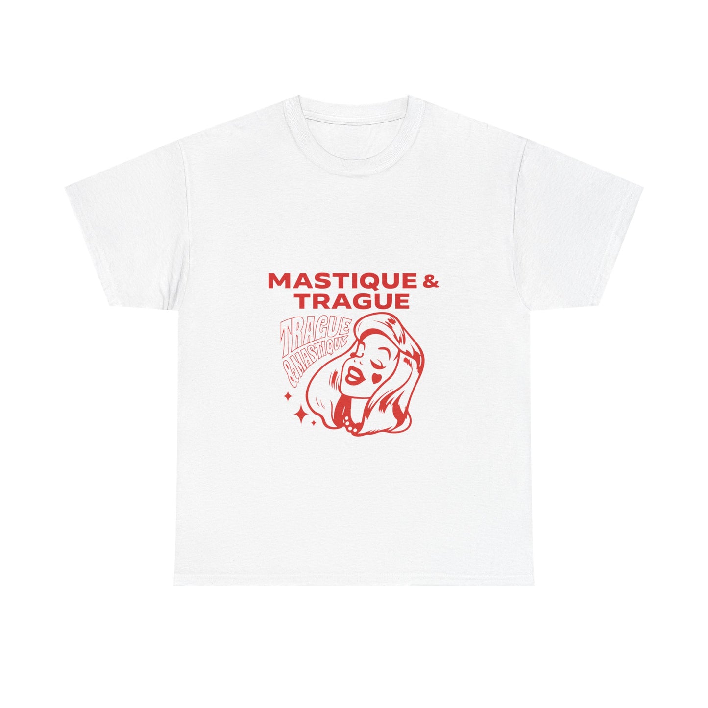 Fierce Femme in Red Unisex Heavy cotton tee