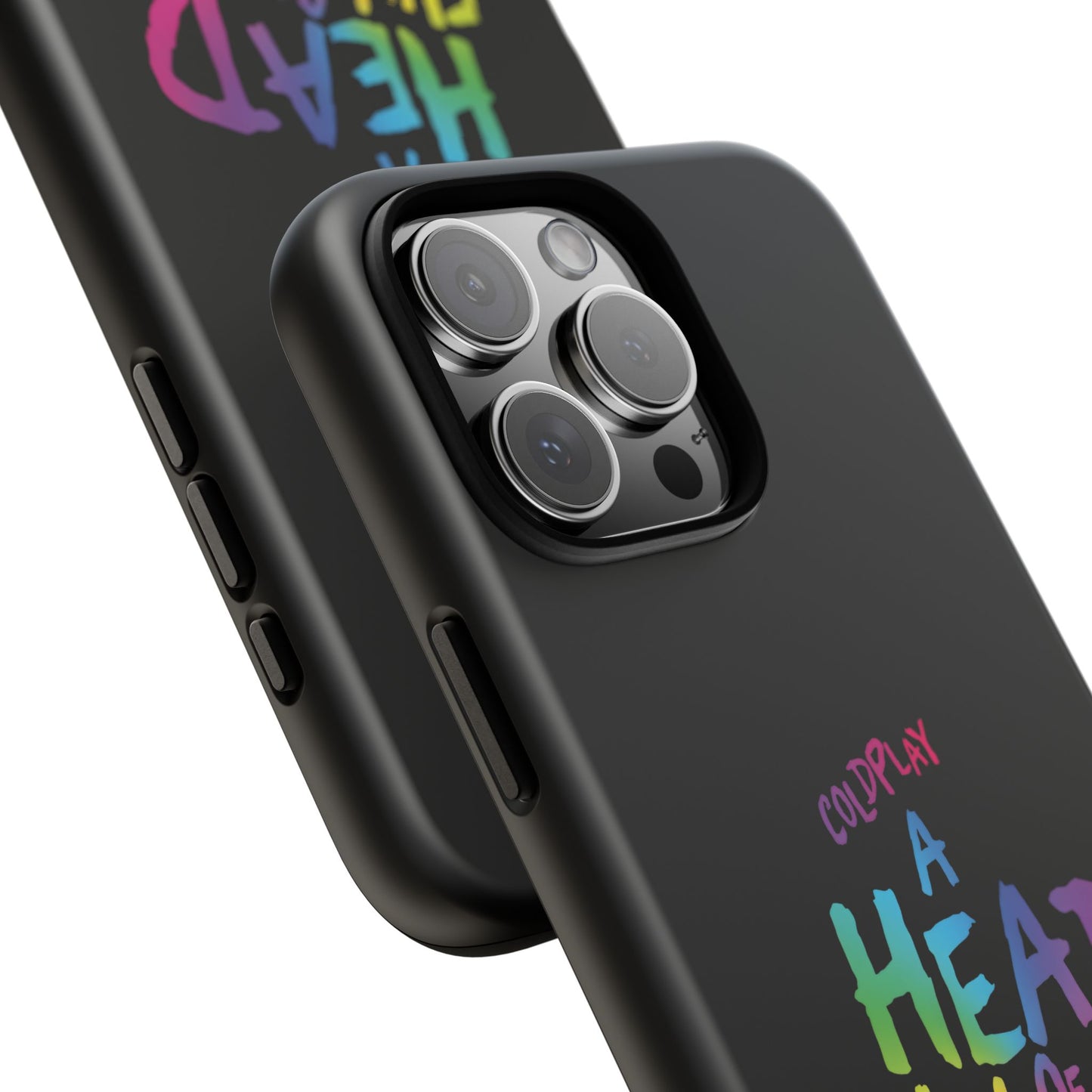 Premium Tough Case for iPhone 12 to 16 Pro Max Showcasing Coldplay’s Iconic A Head Full of Dreams