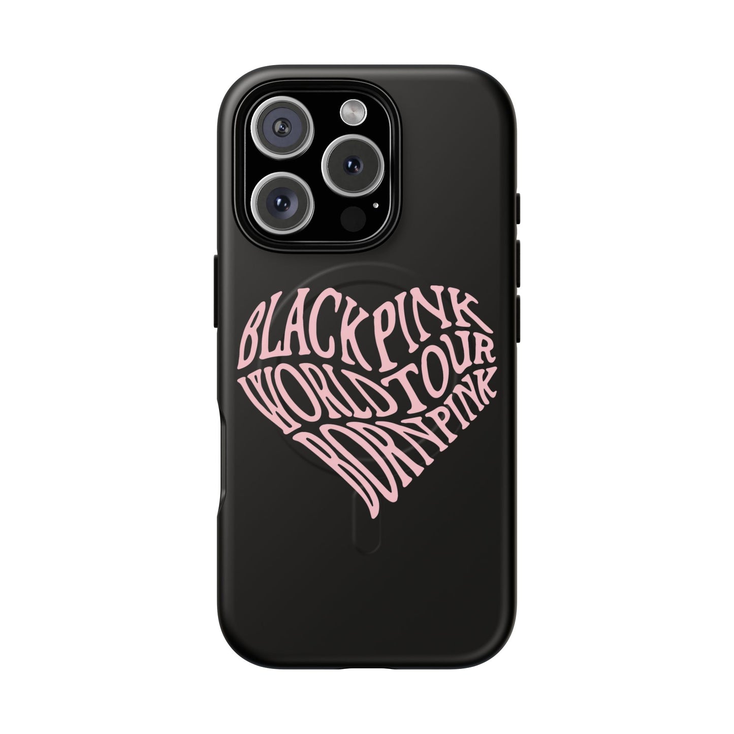 Iphone Born Pink Heart Typography - Tough Magnetic Phone Case