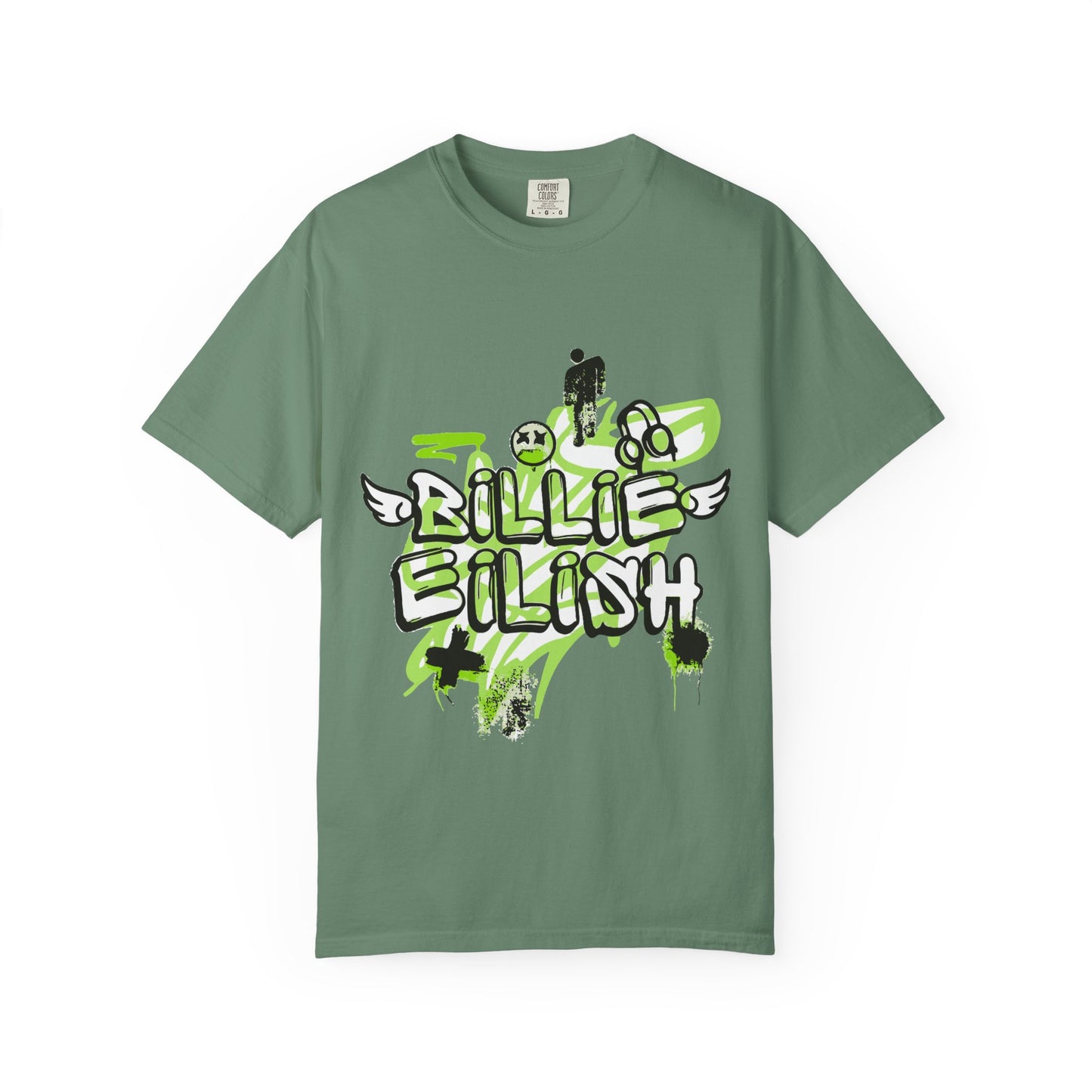 Grunge Angel Graffiti Unisex Dyed T-shirt