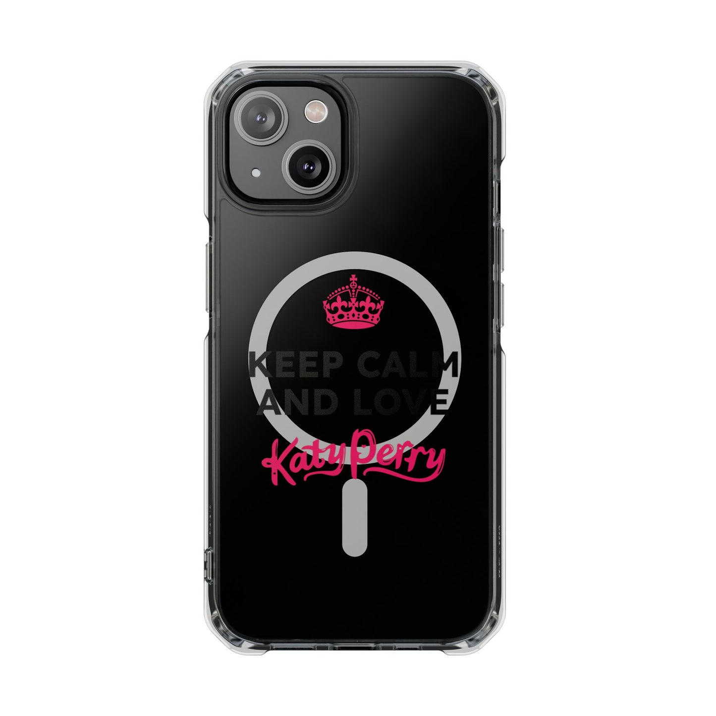 Crown over Katy Perry Signature” Magnetic Clear Impact cases