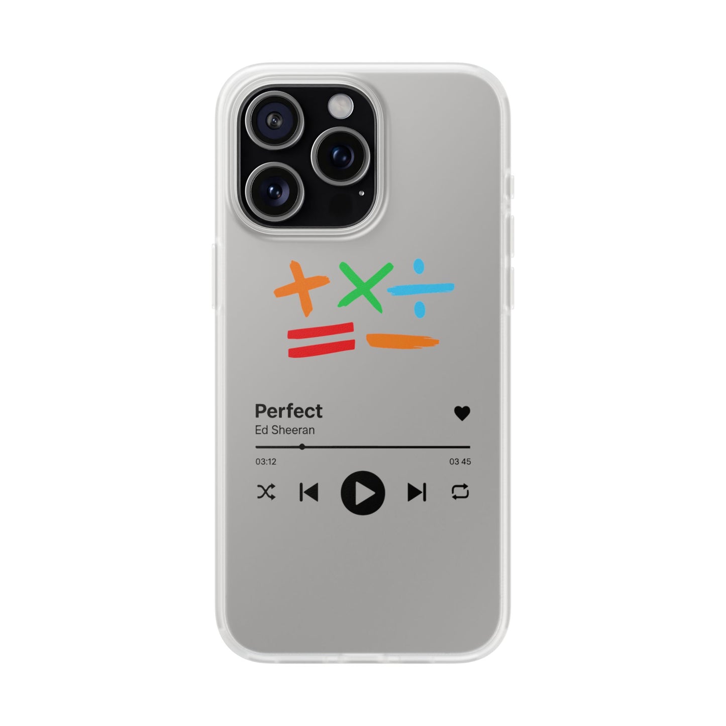 Flexi Case – Ed Sheeran Music Design (iPhone X–16 Pro Max)