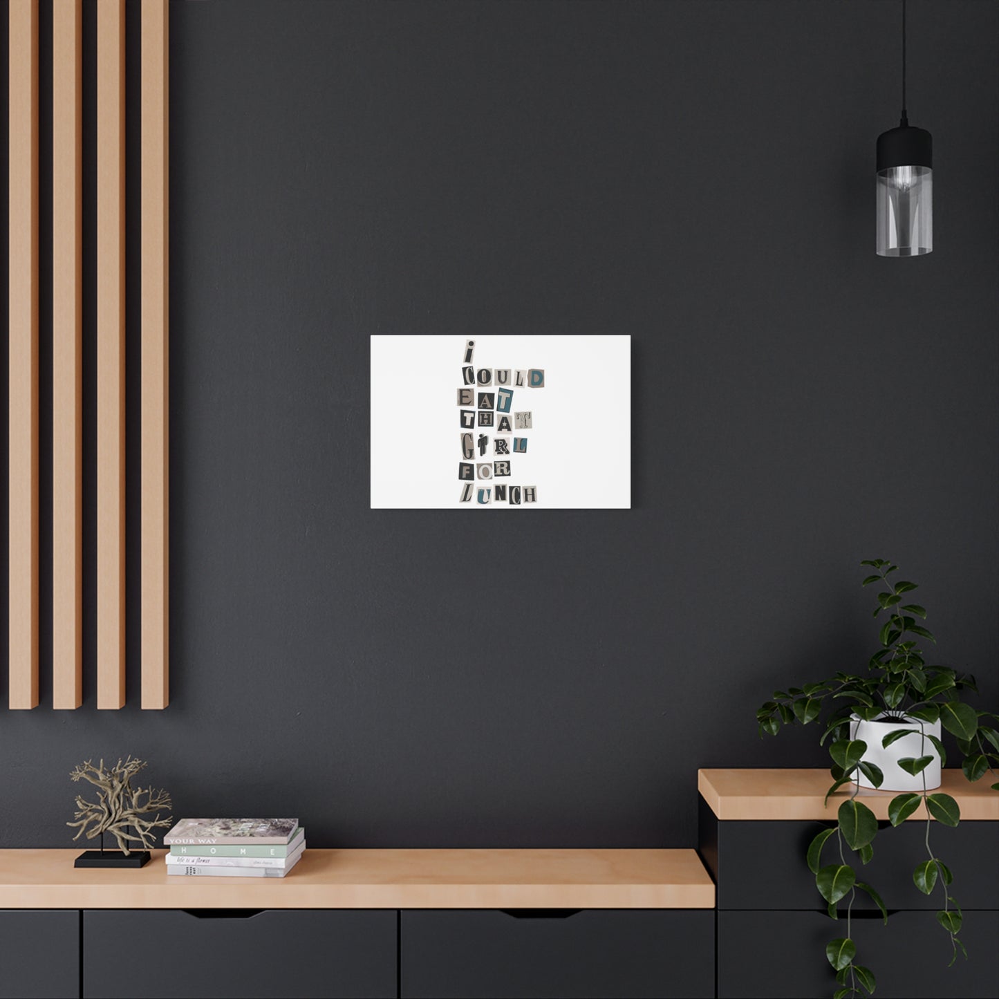 Mixed Message Collage Matte Canvas