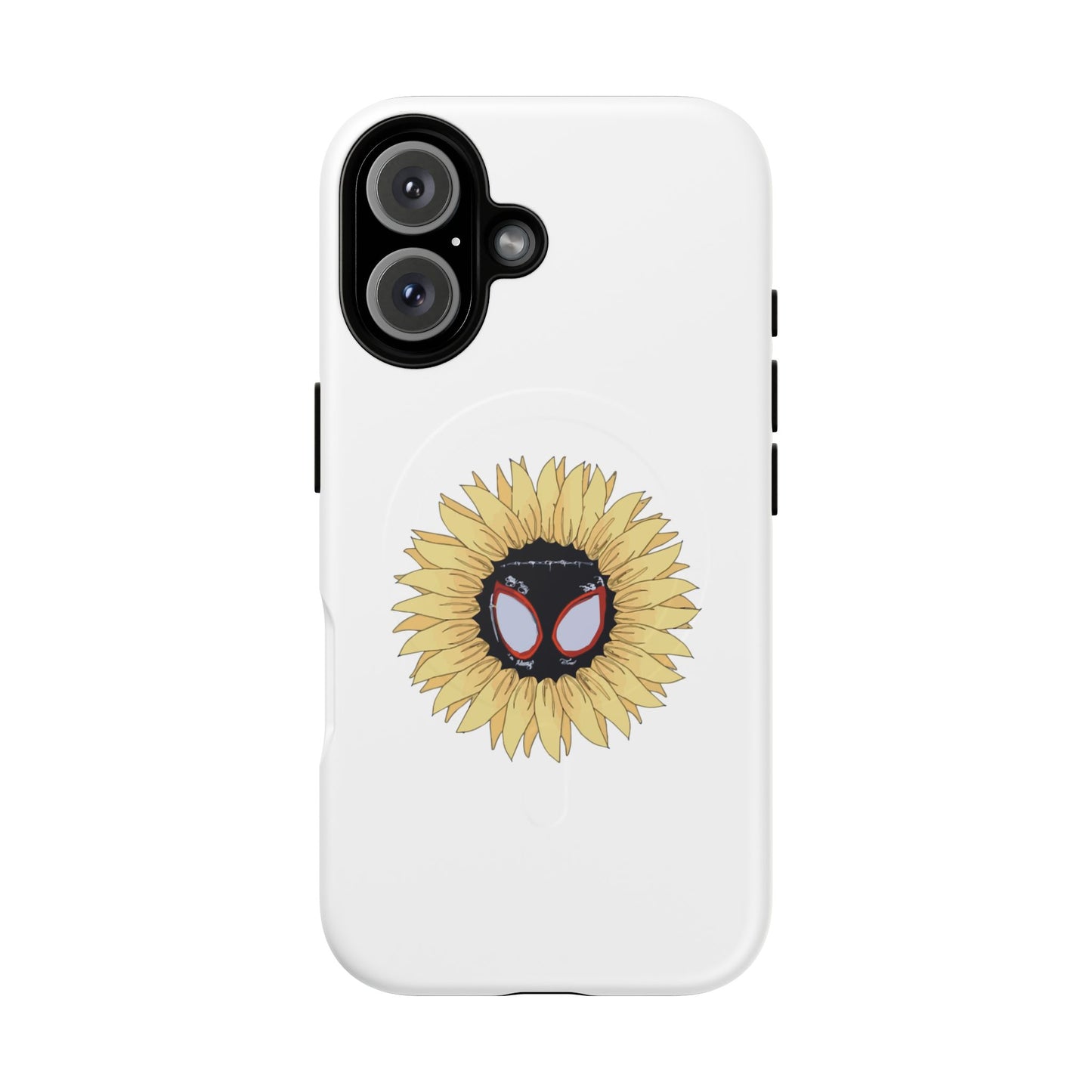 Sunflower Mask Illustration Tough Magnetic Case